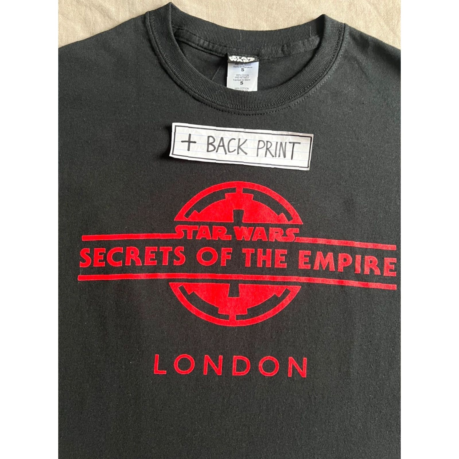 Star Wars Star Wars T-Shirt S Men Black Short Sleeve Logo Graphic 2017 London Immersive Experience Official BNWOT Vintage No N/A Size US S / EU 44-46 / 1 - 2 Thumbnail