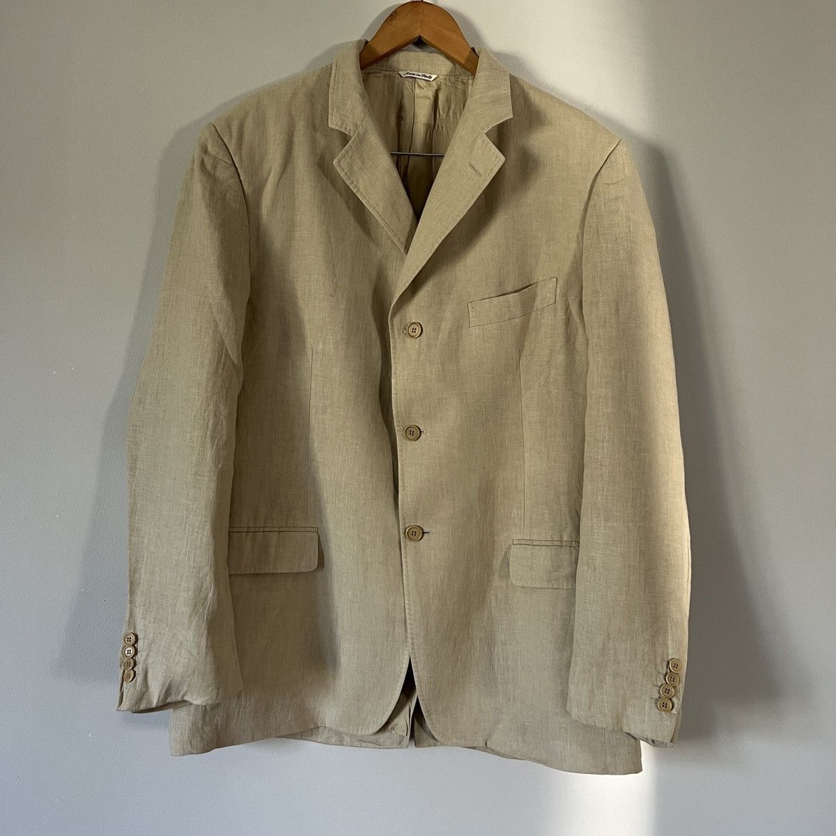 Alexander McQueen Vintage Alexandr Mcqueen Linen Blazer Size 46R - 1 Thumbnail