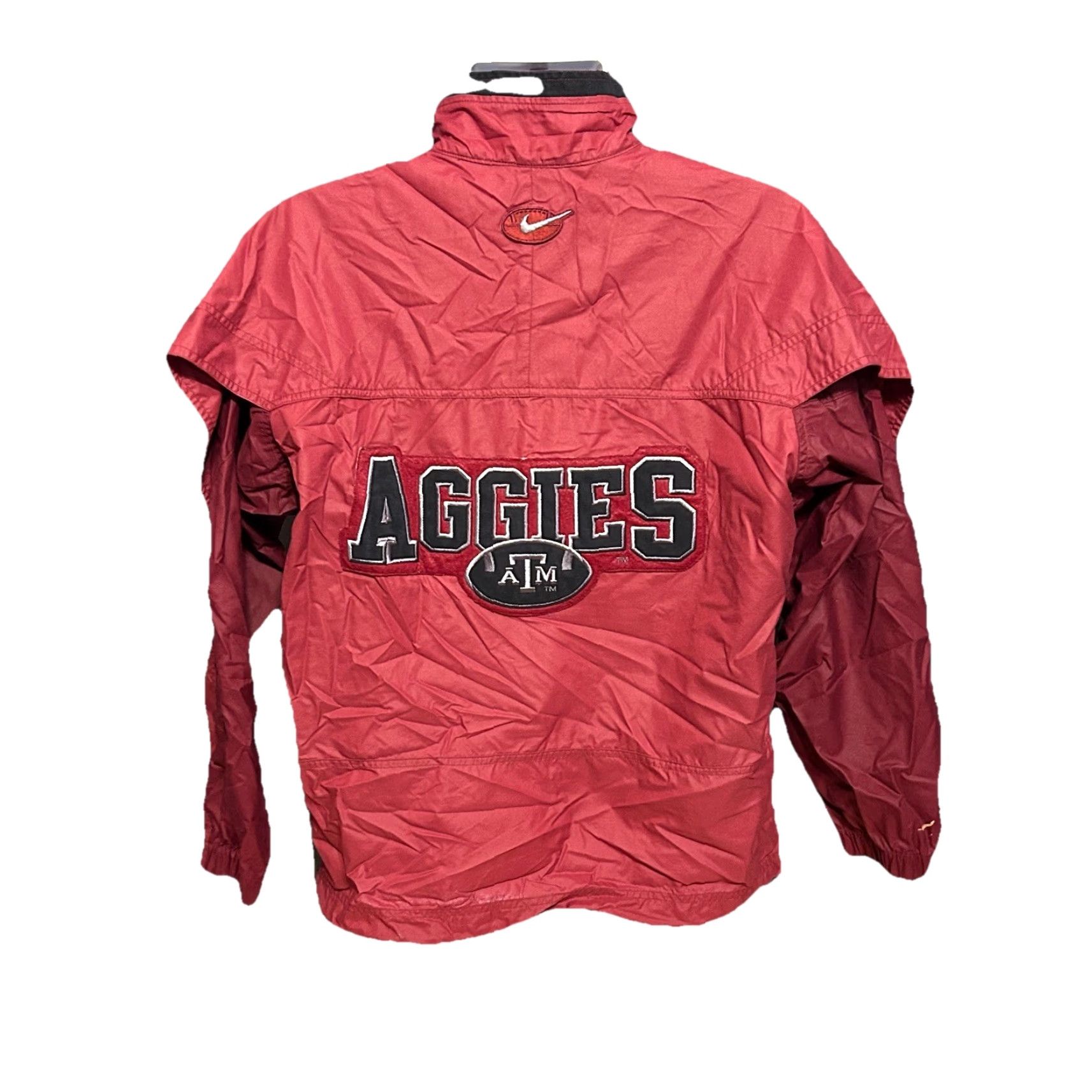 Nike VINTAGE Nike Team Texas A&M Aggies 1/4 Zip Windbreaker Jacket Adult Small Maroon Size US S / EU 44-46 / 1 - 3 Thumbnail