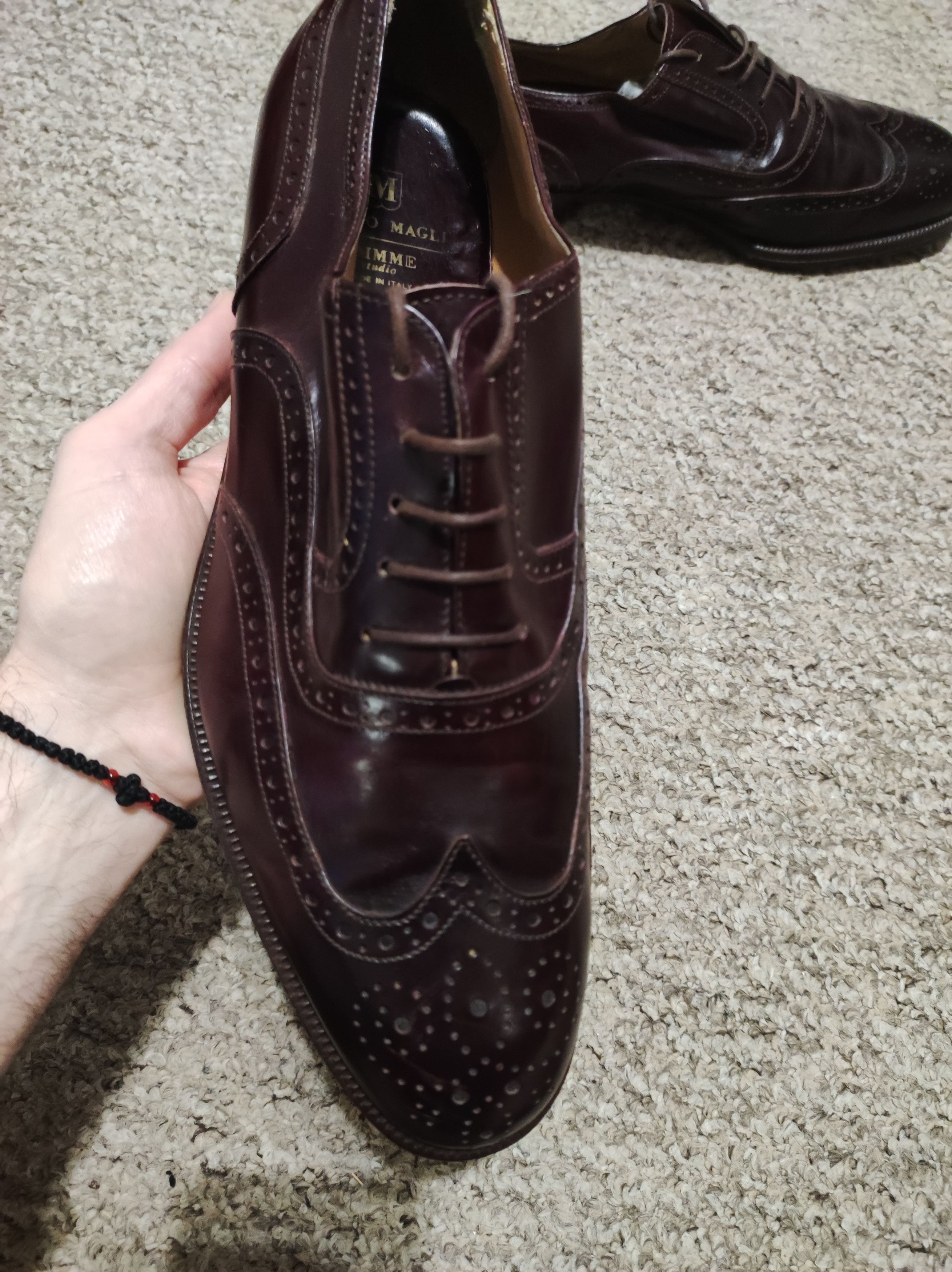 Bruno Magli × Handmade × Vintage Bruno Magli handmade brogues us11 Size US 11 / EU 44 - 9 Thumbnail