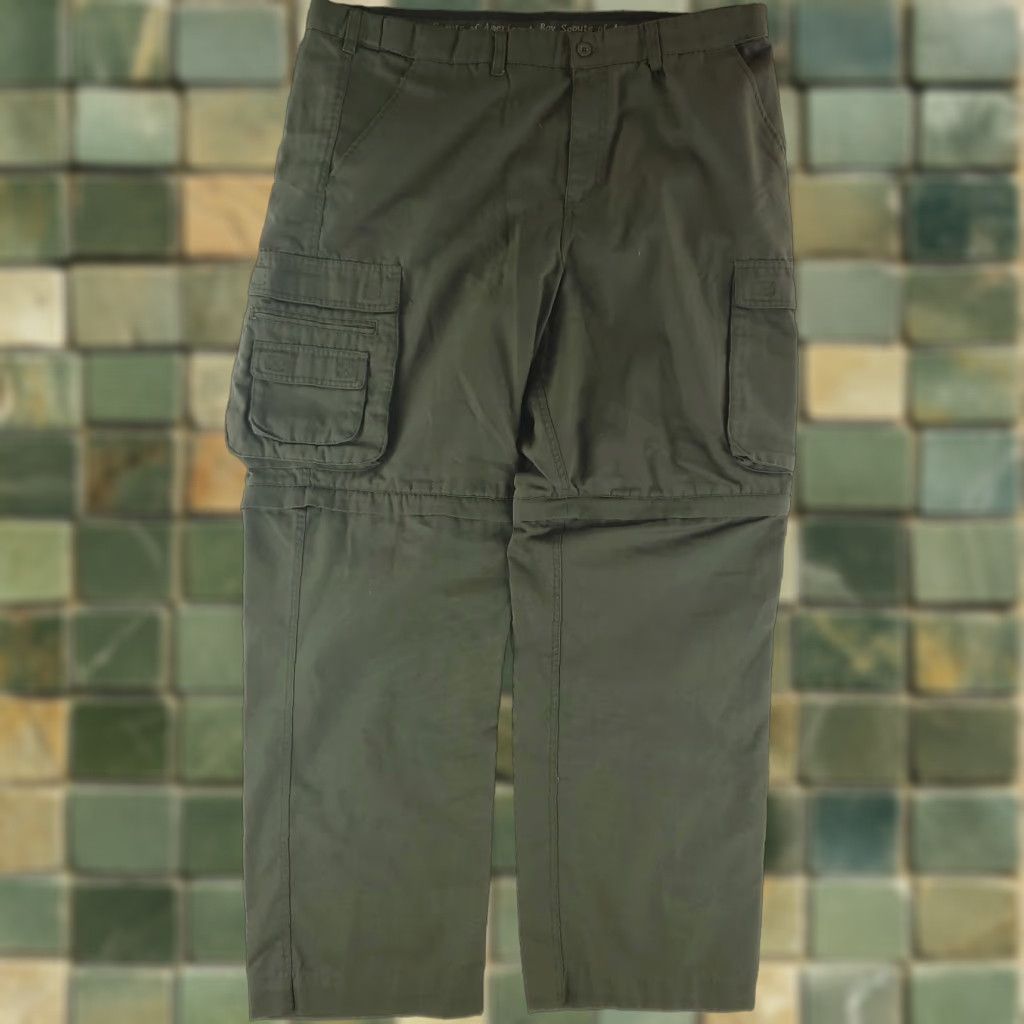 Vintage Boy Scouts BSA Switchback Cargo Pants Green Mens 42 Inseam 33 Actual Size US 42 / EU 58 - 1 Thumbnail