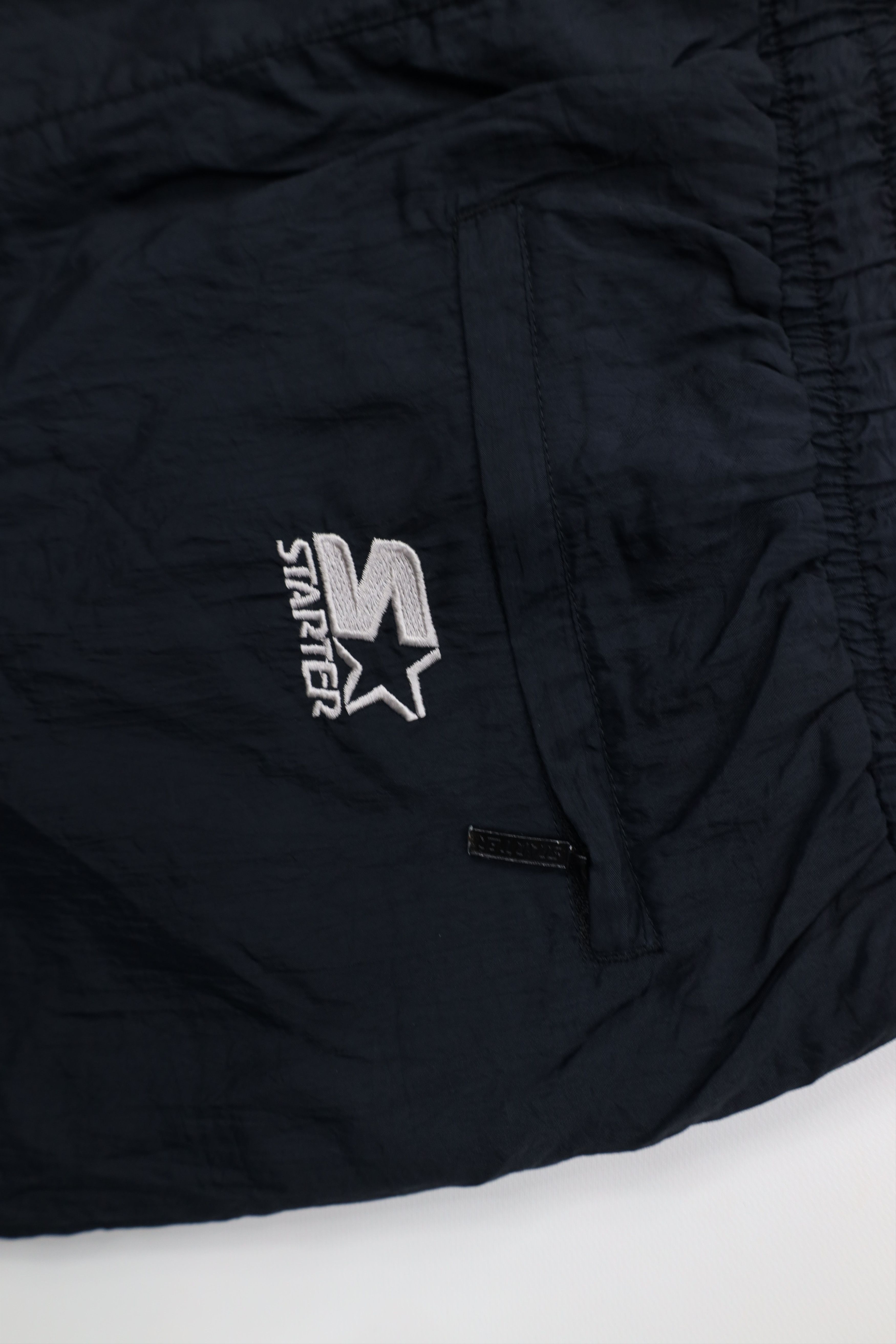 Starter Vintage 90s Starter Lined Windbreaker Joggers Pants Black Size US 36 / EU 52 - 13 Thumbnail