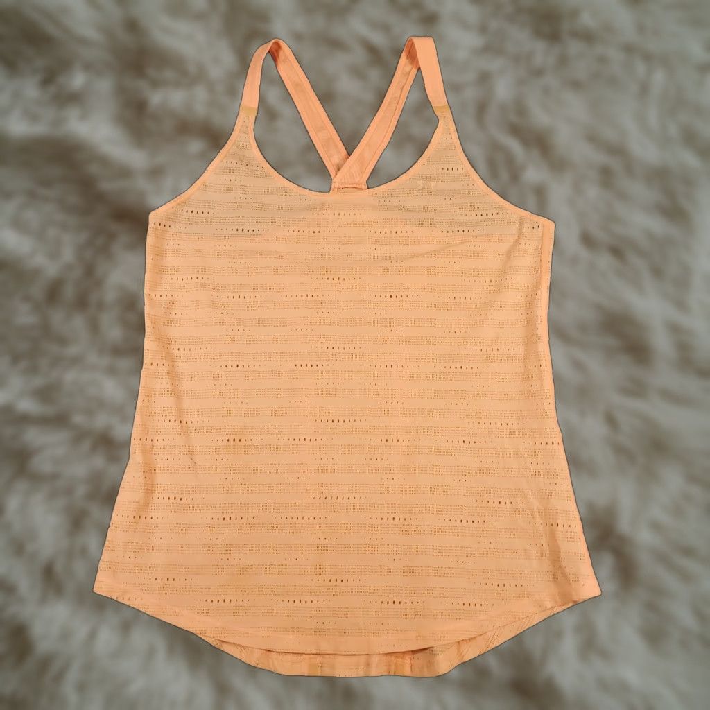 Under Armour Under Armour Tank Top Shirt Womens Size Large Orange Active Running Training Size L / US 10 / IT 46 - 1 Thumbnail