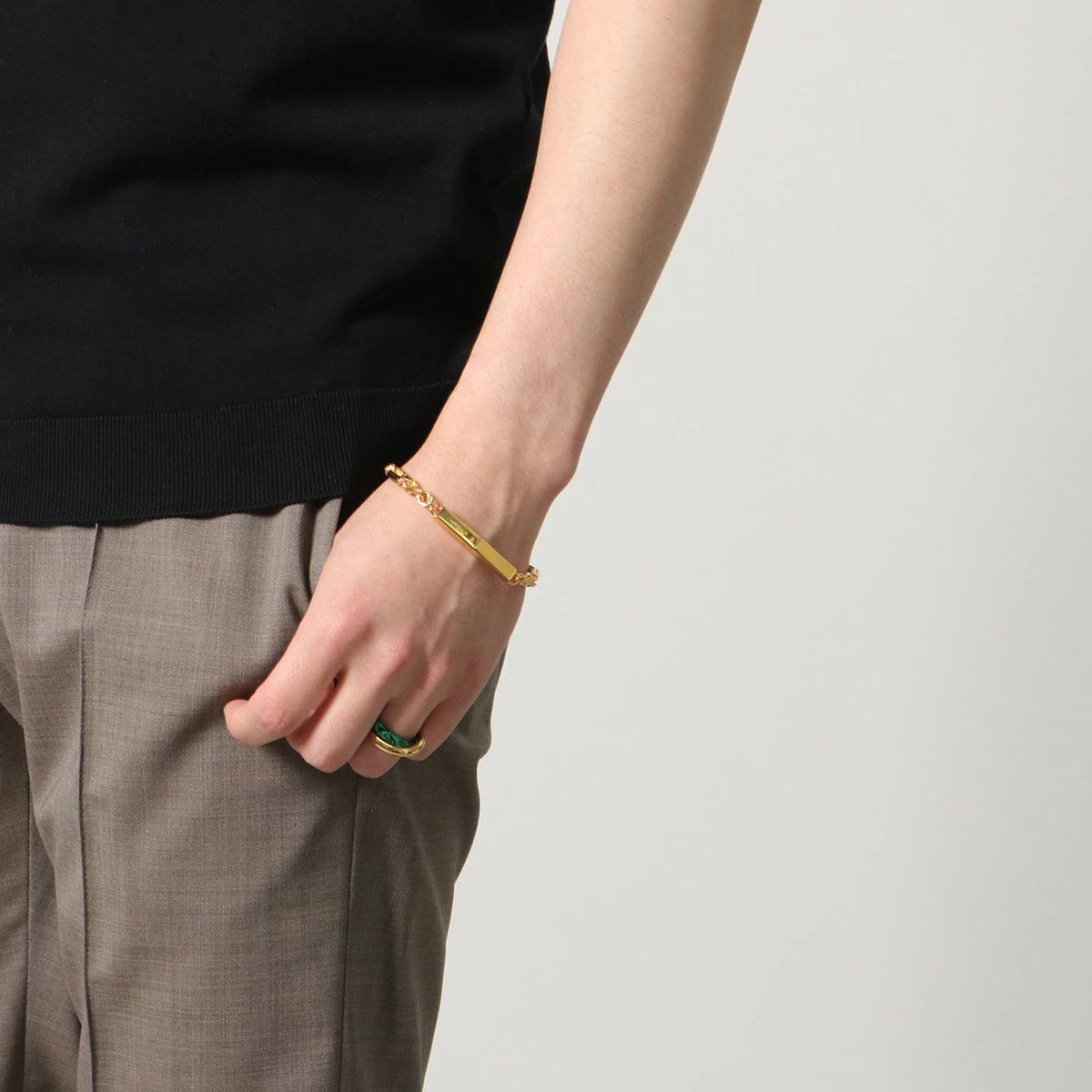 Bottega Veneta BOTTEGA VENETA Ripple gold plated silver chain bracelet M q Size ONE SIZE - 3 Thumbnail