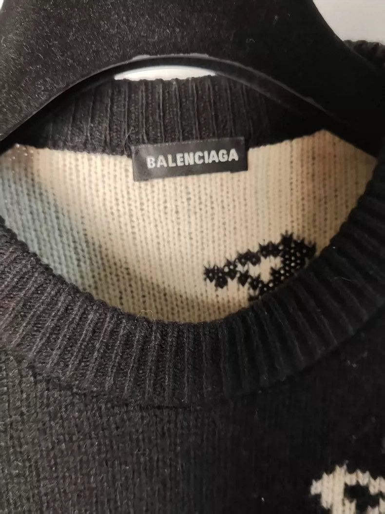 Balenciaga Balenciaga Danmaku Full Print Knit Sweater Size US XS / EU 42 / 0 - 3 Thumbnail