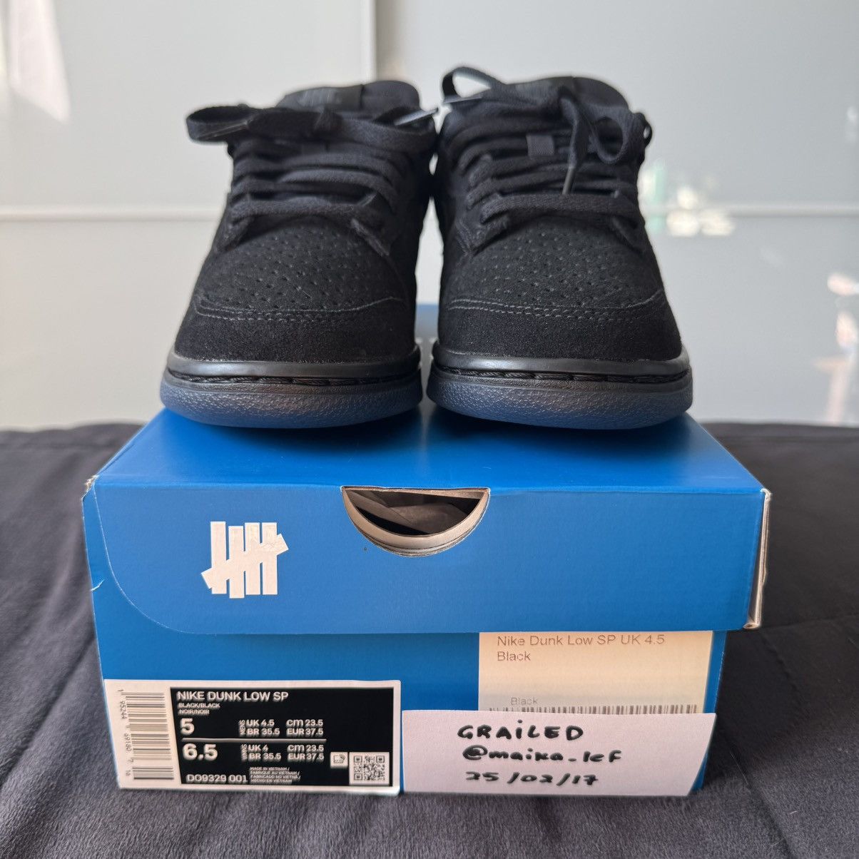 Nike × Undefeated Nike Dunk Low Undefeated 5 “On It Black” Size US 5 / EU 37 - 11 Thumbnail
