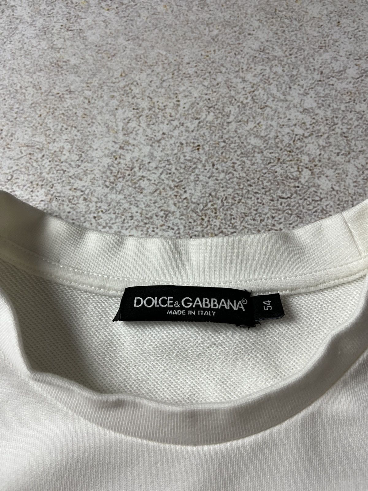 Dolce & Gabbana DDP DOLCE & GABBANA DG Logo Milano Cotton Sweatshirt White Size US L / EU 52-54 / 3 - 7 Thumbnail
