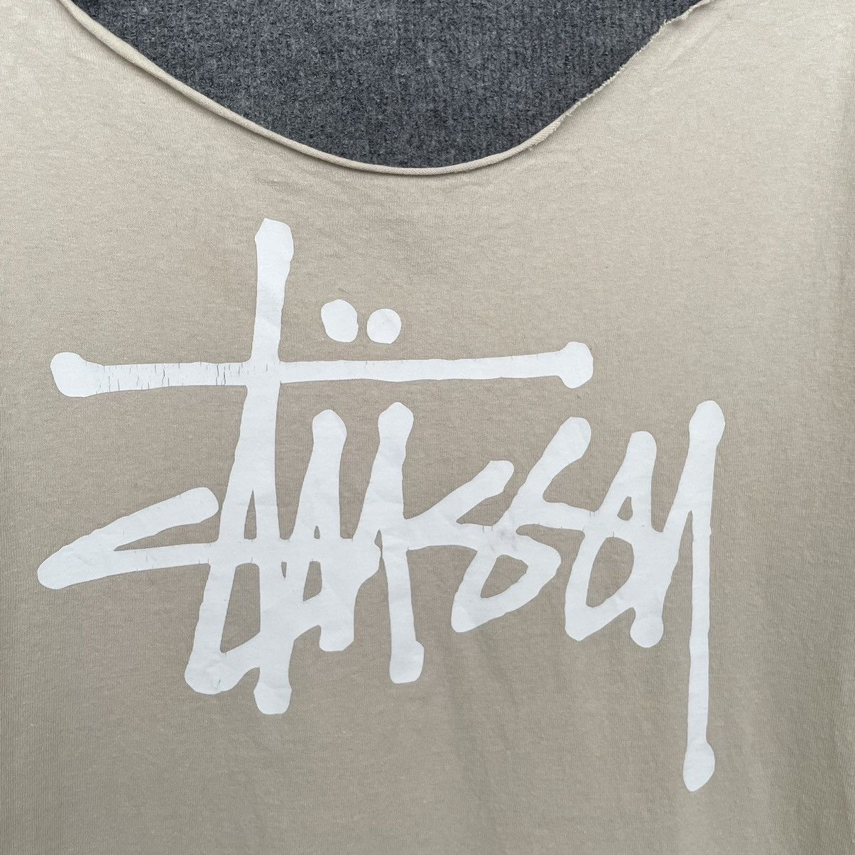 Stussy Vintage Y2K Stussy Big Script Distressed T Shirt Size US M / EU 48-50 / 2 - 2 Thumbnail