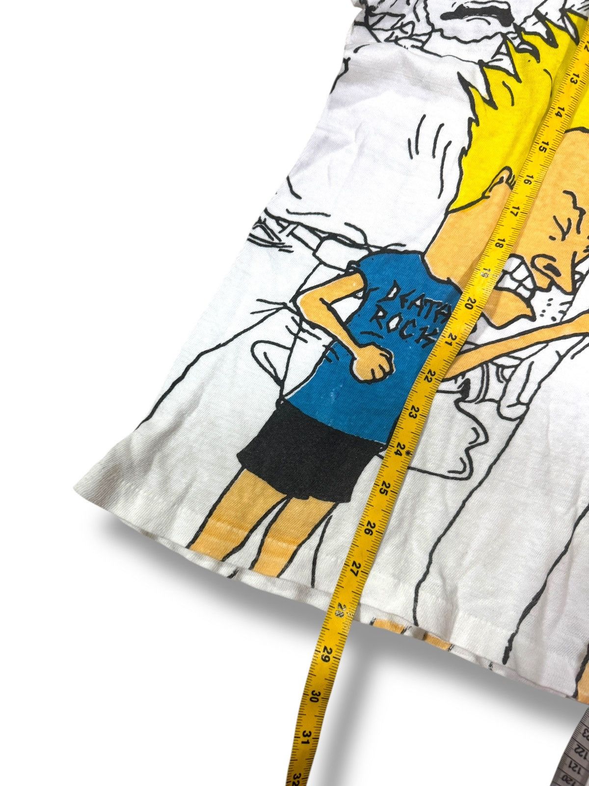 Mtv × Vintage RARE✨VINTAGE BEAVIS & BUTTHEAD ALLOVERPRINT BOOTLEG TEE PUNK Size US XL / EU 56 / 4 - 6 Thumbnail
