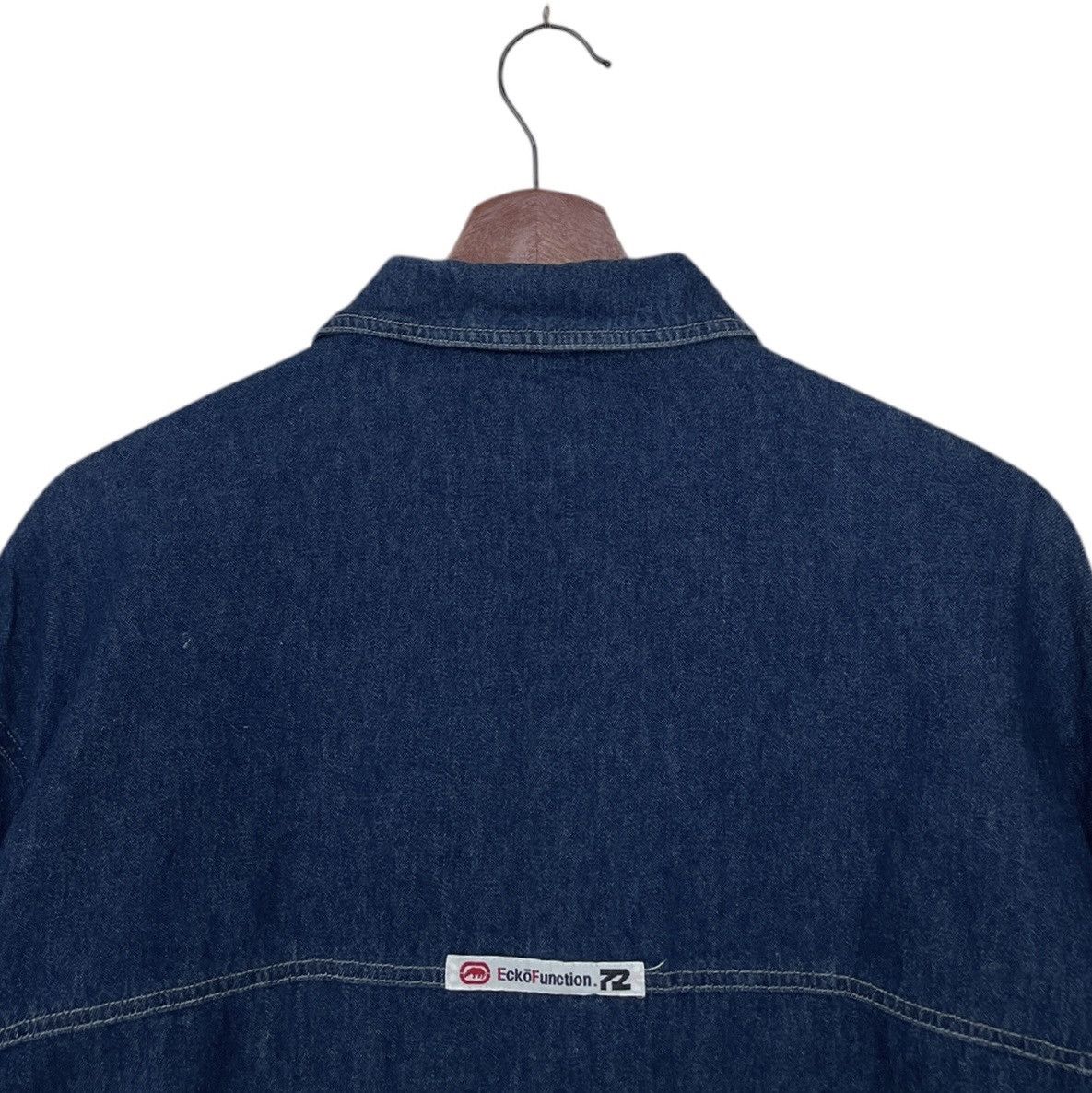 Ecko Unltd. × Vintage Vintage Brand Ecko Hip Hop Baggy Denim Shirt 2000s Size US L / EU 52-54 / 3 - 8 Thumbnail