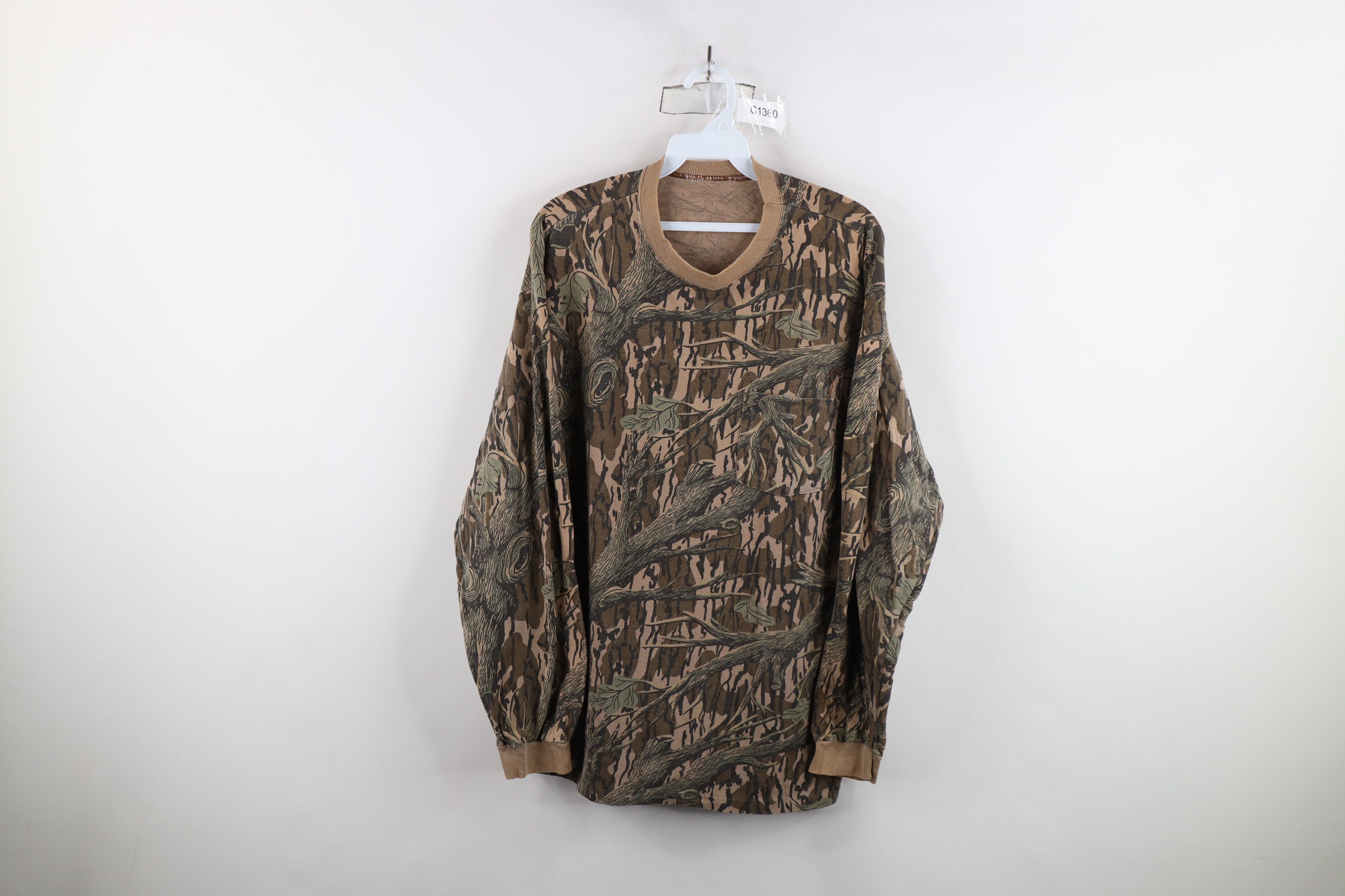 Vintage Vintage 90s Streetwear Mossy Oak Long Sleeve T-Shirt USA Size US XL / EU 56 / 4 - 1 Thumbnail