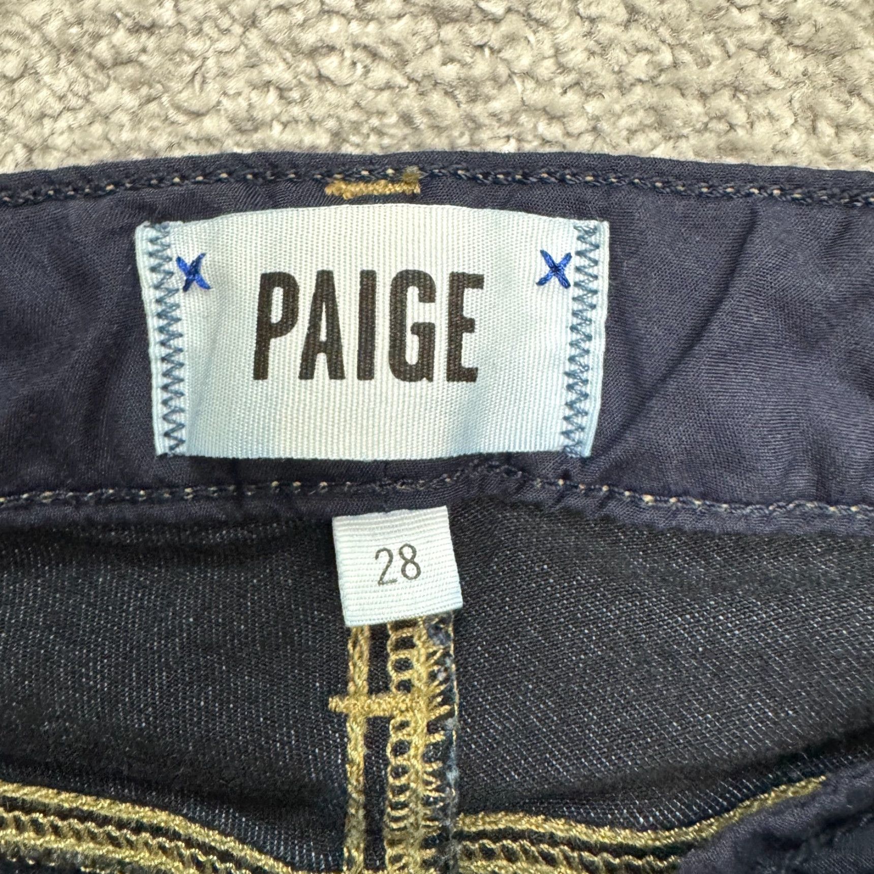 Paige VINTAGE Paige Hoxton Ankle Jeans Womens 28 Dark Wash Streetwear Casual 90s Denim Size 28" / US 6 / IT 42 - 6 Thumbnail