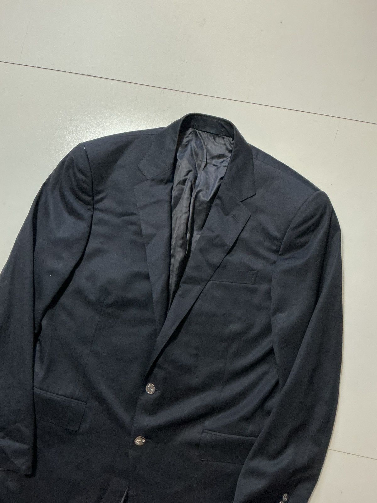 Ralph Lauren Black Label Ralph Lauren Black Label Wool Navy 2 Button Blazer Jacket Size 42L - 6 Thumbnail