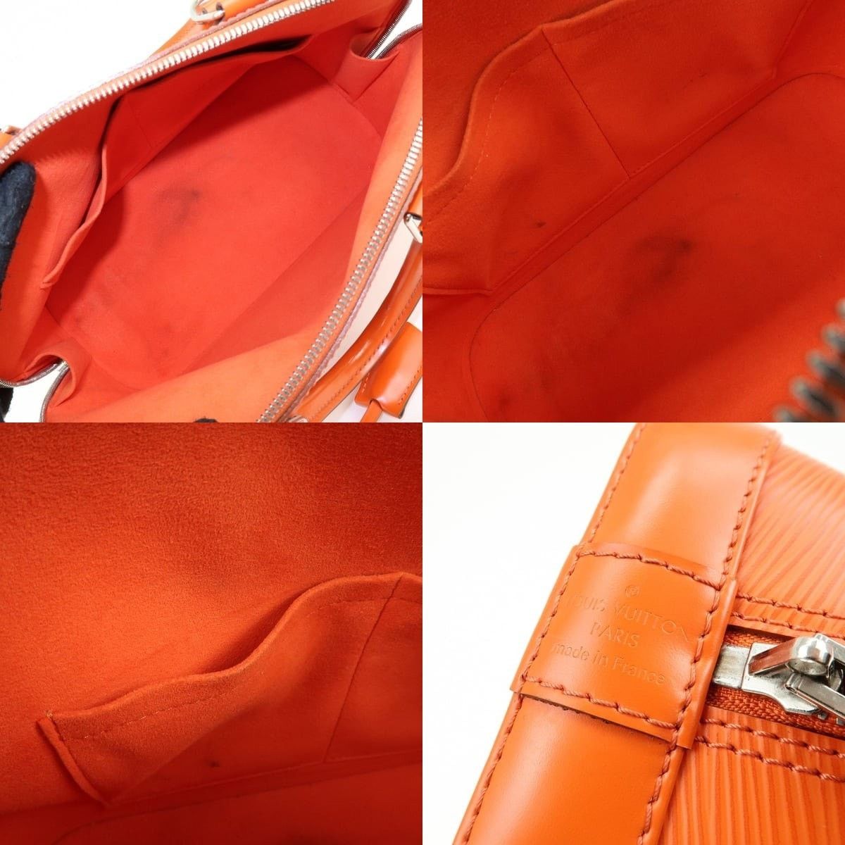 Louis Vuitton Louis Vuitton Epi Alma PM Satchel Orange Size ONE SIZE - 7 Thumbnail