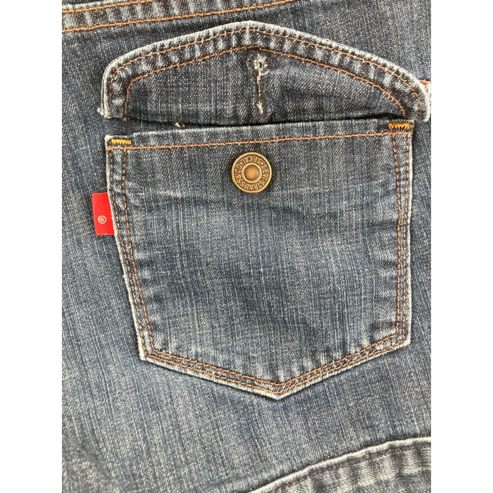 Levi's Levi's Shorts Womens 2 Blue Jean Mid Rise Stretch Shor ts Size 26" / US 2 / IT 38 - 7 Thumbnail