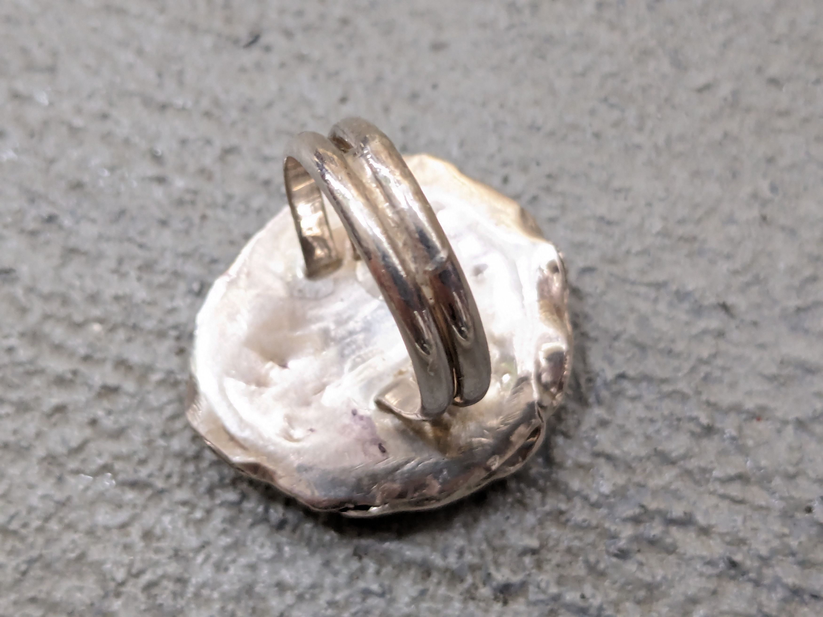 Jewelry Vintage Sterling Silver Ring 10.25 Turquoise Modern Native Size ONE SIZE - 12 Thumbnail