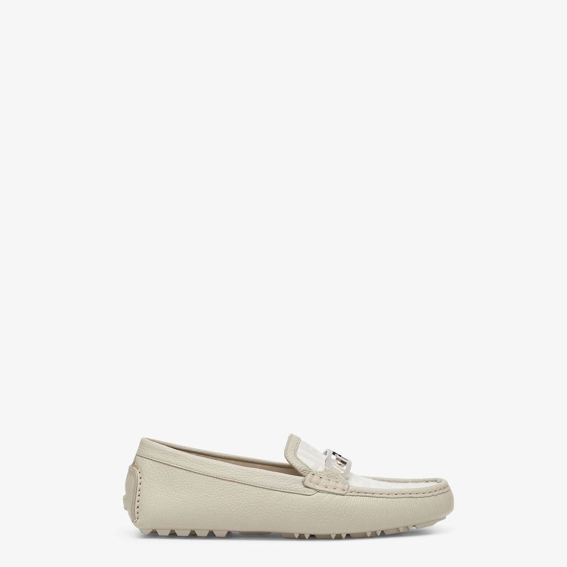 Fendi o1s1wg111025 Fendi O'Lock Driving Shoes in Beige/White Size US 8 / EU 41 - 2 Thumbnail