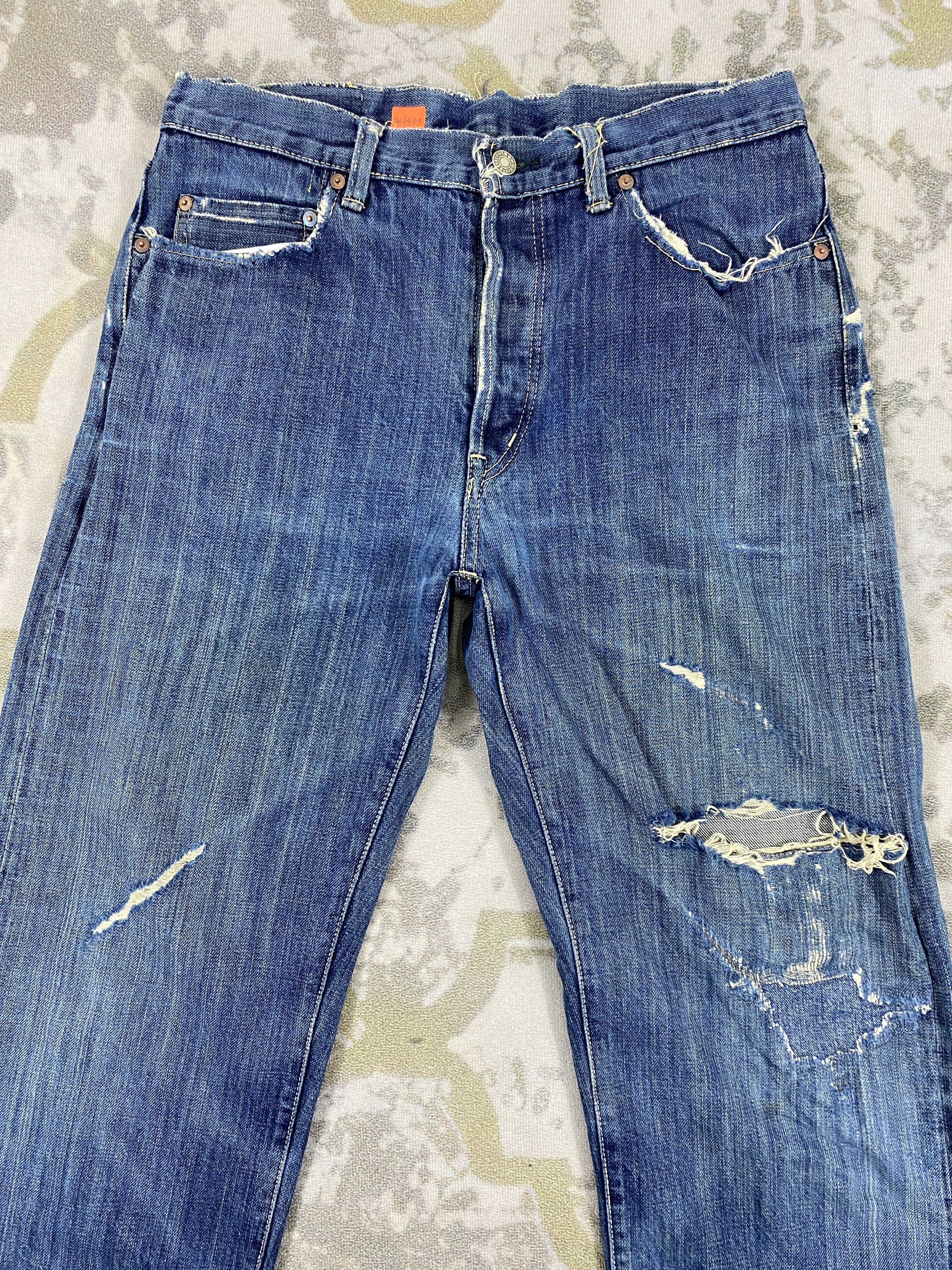 Japanese Brand Redline HR Market Vintage Jeans 32x31 - JN3679 Size US 32 / EU 48 - 3 Thumbnail