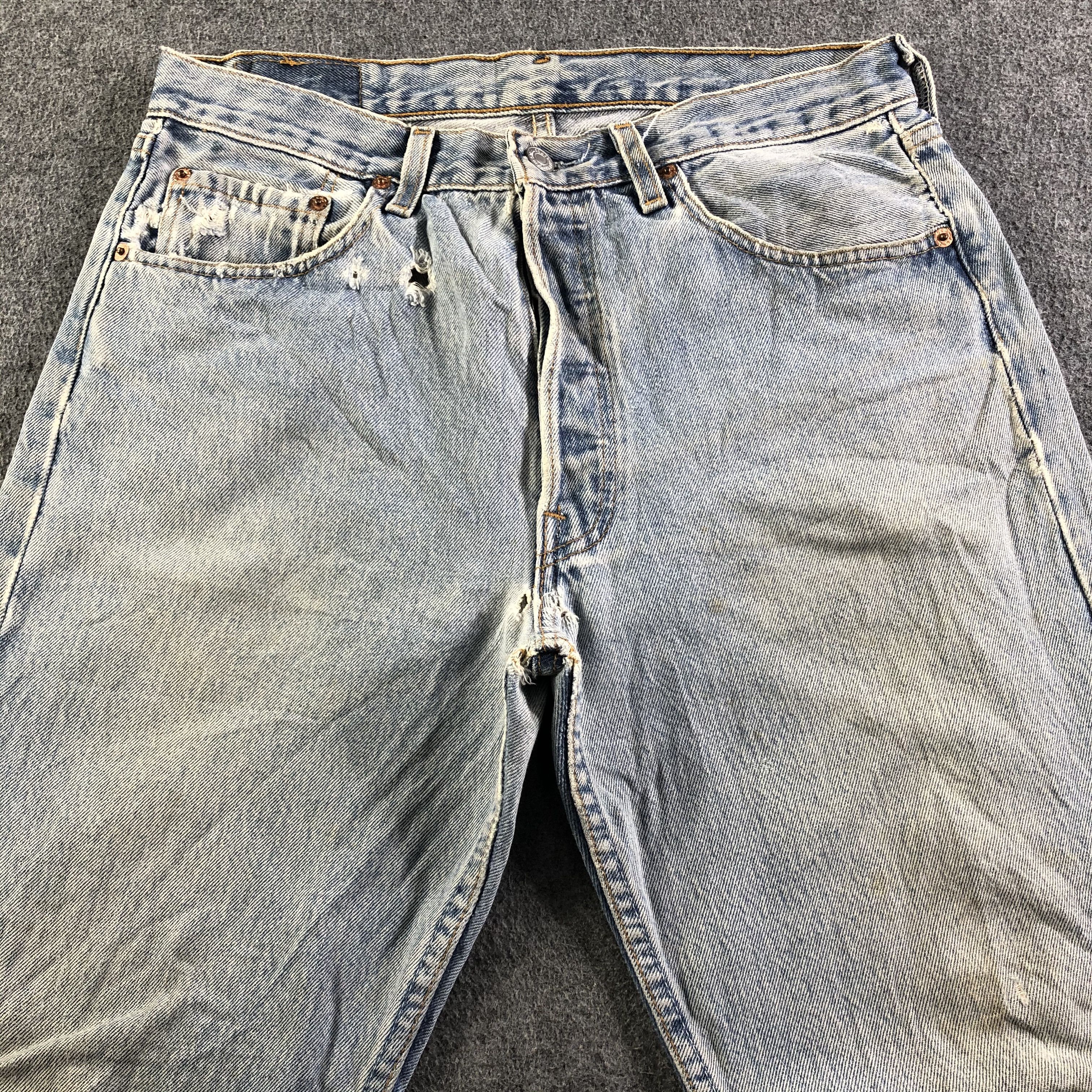 Levi's Vintage Light Wash Levis 501 Jeans-J3596 Size US 31 - 3 Thumbnail
