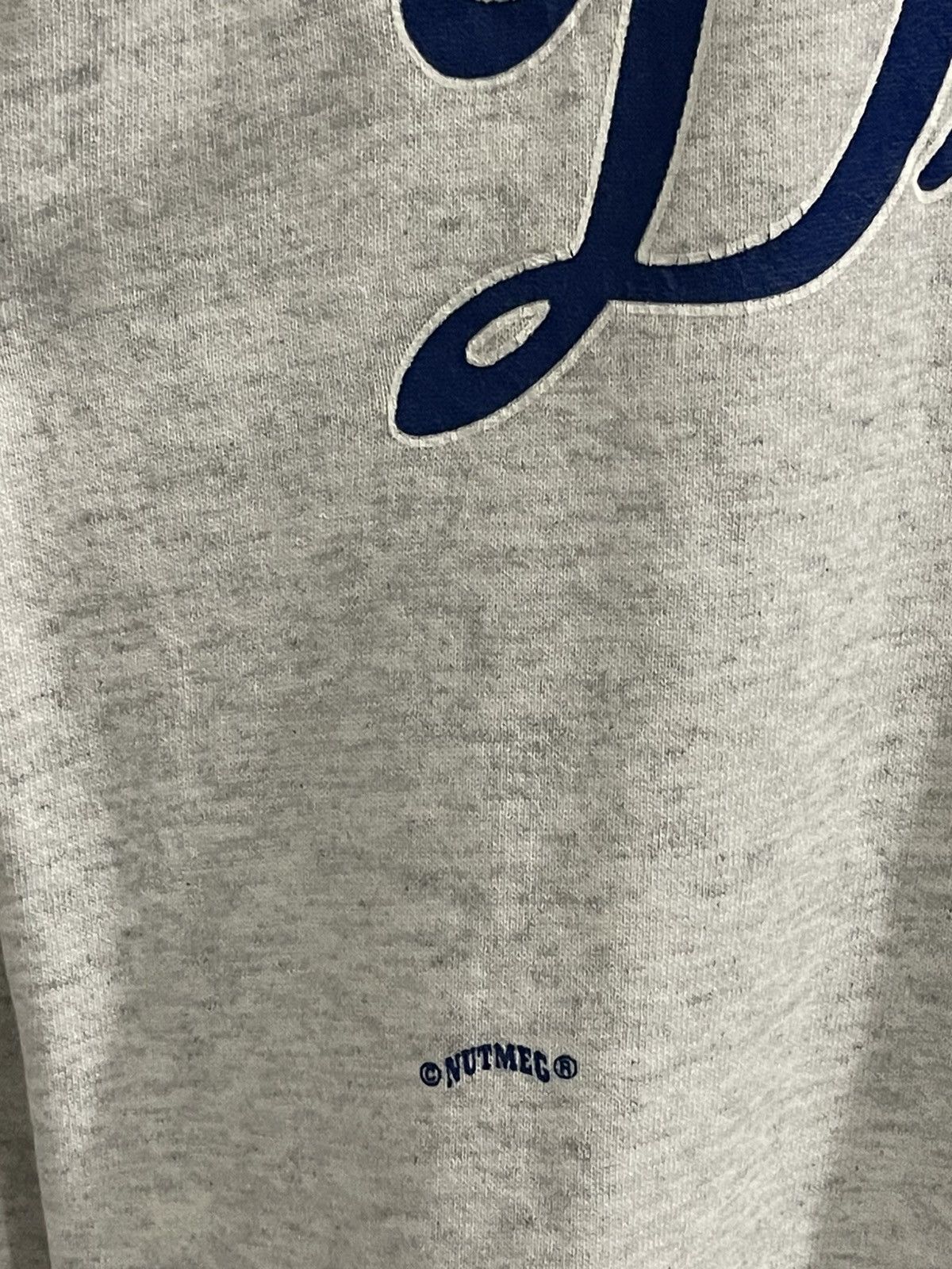 NBA Vintage 90s Dodgers Nutmeg Mills Nomo 16 MLB Sweatshirt Size US L / EU 52-54 / 3 - 7 Thumbnail