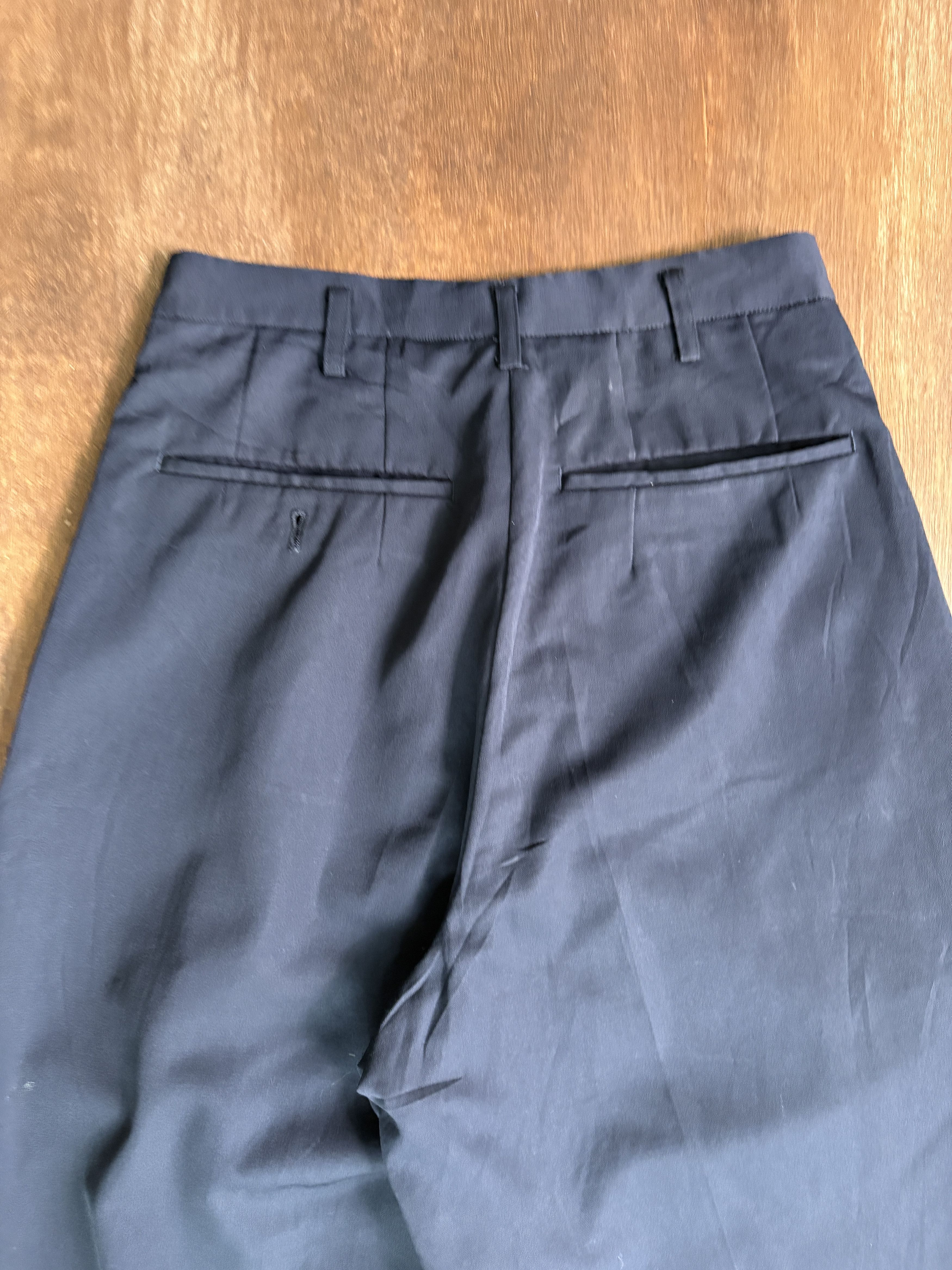 Yohji Yamamoto Y's for men Yohji Yamamoto Navy Wool Pant Size US 27 - 8 Thumbnail