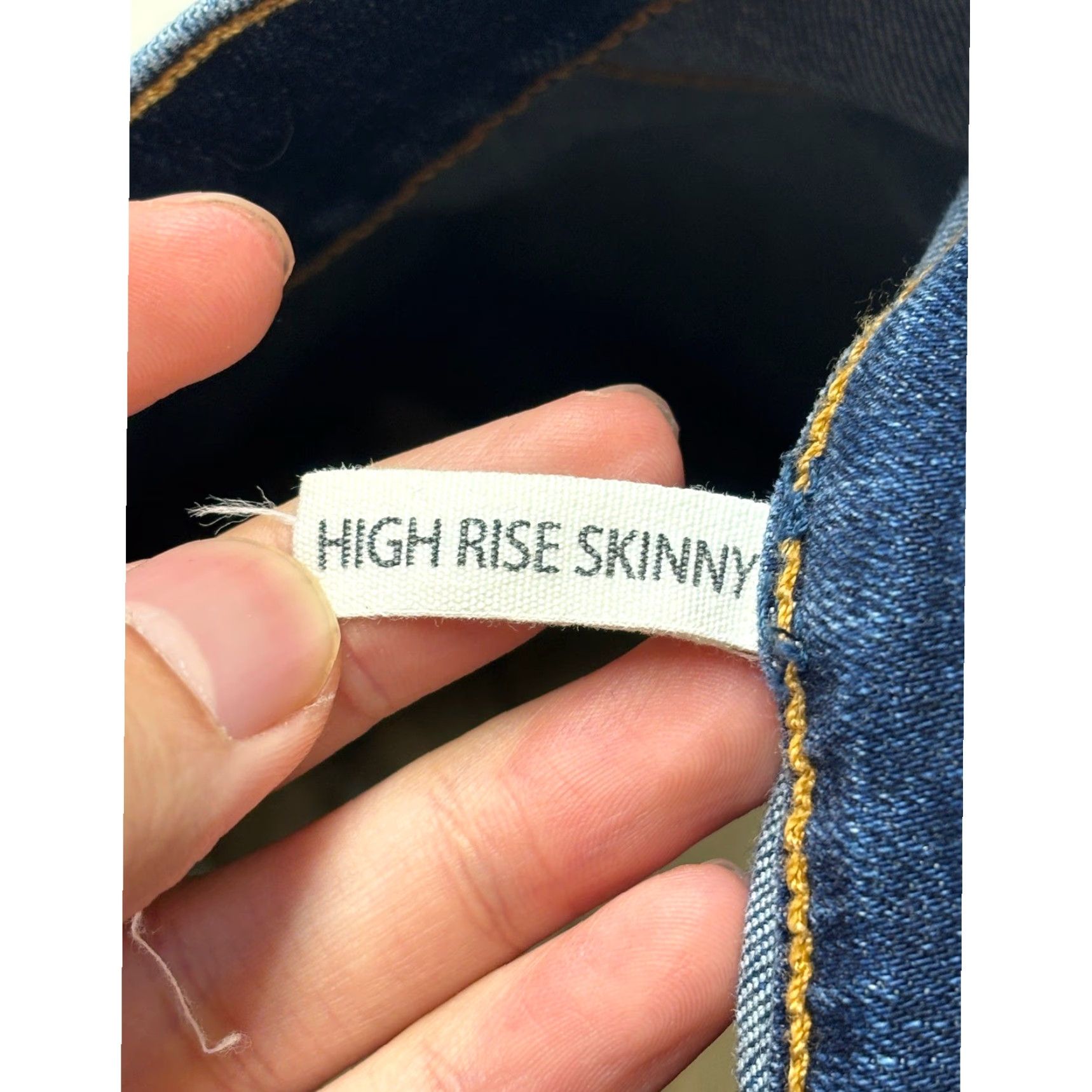 Rag & Bone Rag & Bone Jeans Elton High Rise Skinny Womens 27x29 Blue Distressed 5-Pocket Denim Slim Stretch Wool? Size 27" / US 4 / IT 40 - 6 Thumbnail