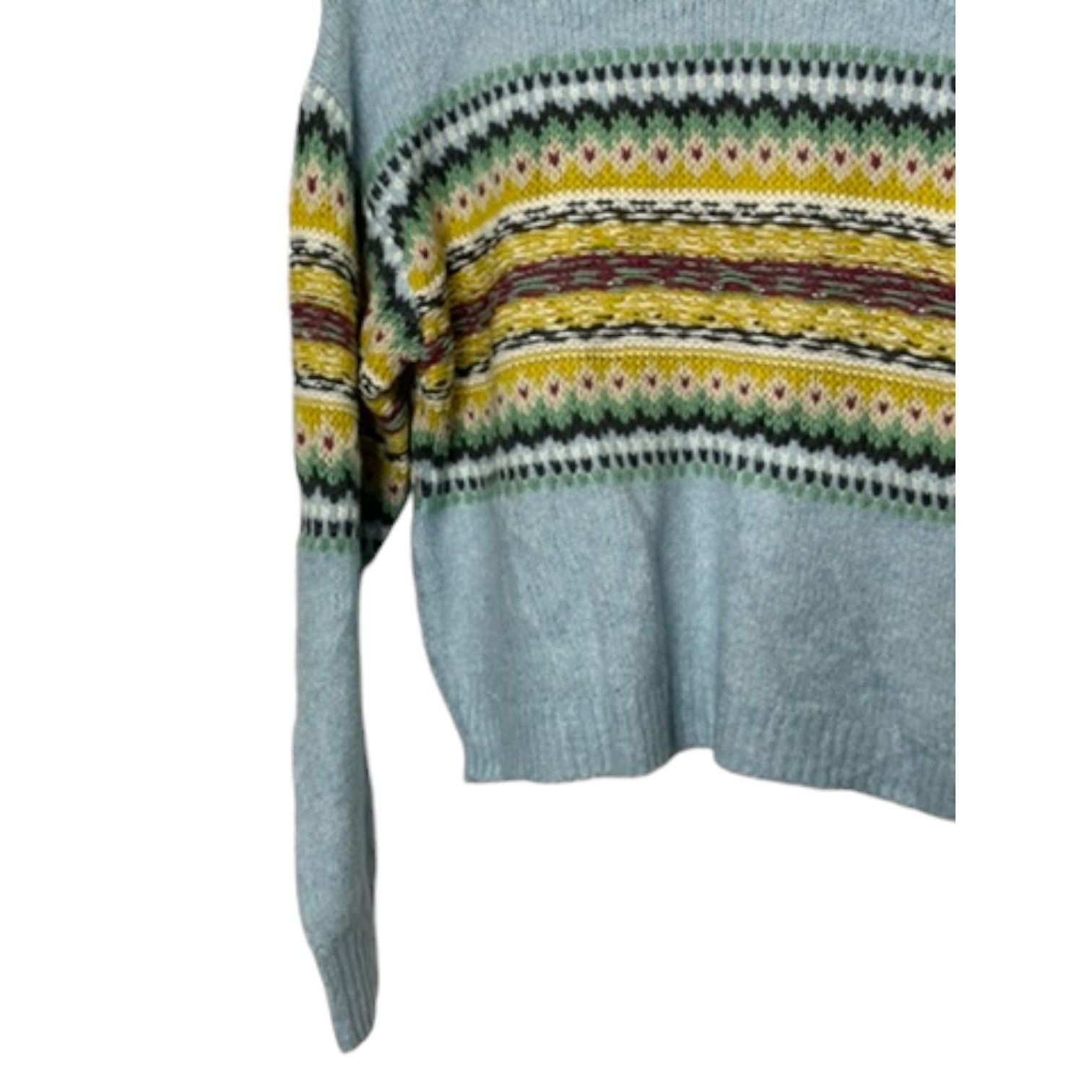 Pull & Bear Pull & Bear Blue Knit Cropped Sweater EU Small US 4 Size US S / EU 44-46 / 1 - 8 Thumbnail