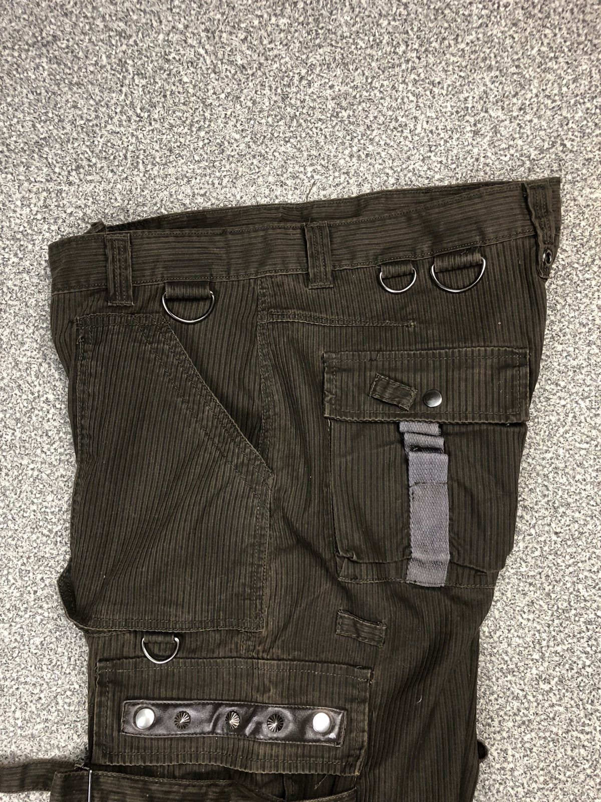 Japanese Brand Vintage Crazy Street Republic Punk Bondage Cargopants Size US 36 / EU 52 - 13 Thumbnail