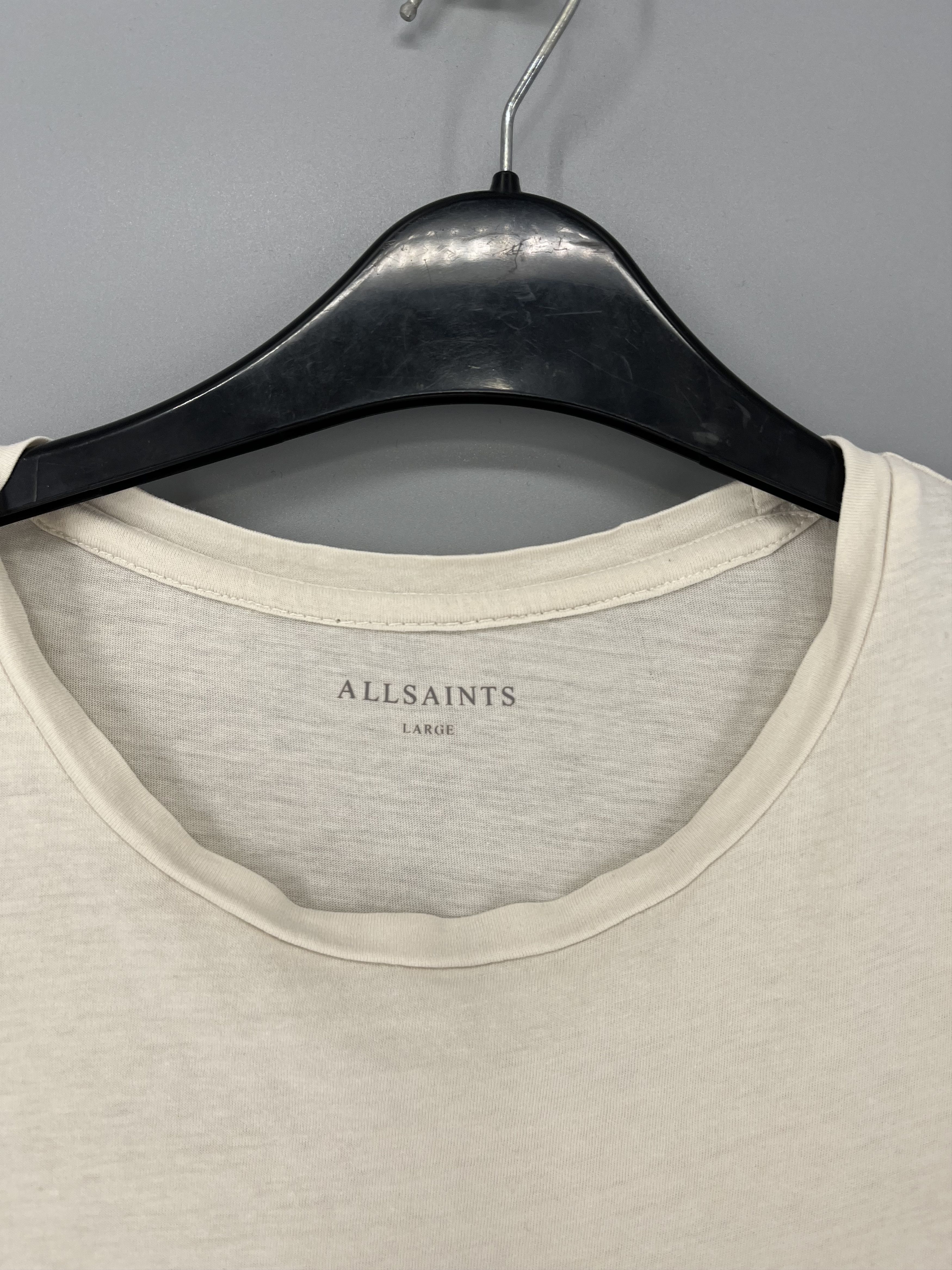 Allsaints Vintage Basic Allsaints Mini Logo Basic Tee Old Money Size US L / EU 52-54 / 3 - 6 Thumbnail