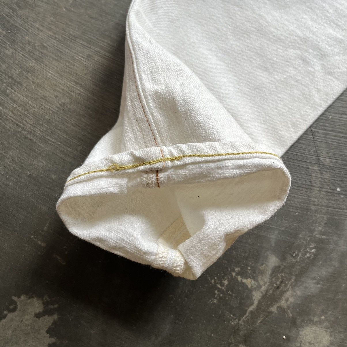 Japanese Brand × Kapital × Vintage Kapital inc buckle back white denim Size US 29 - 6 Thumbnail