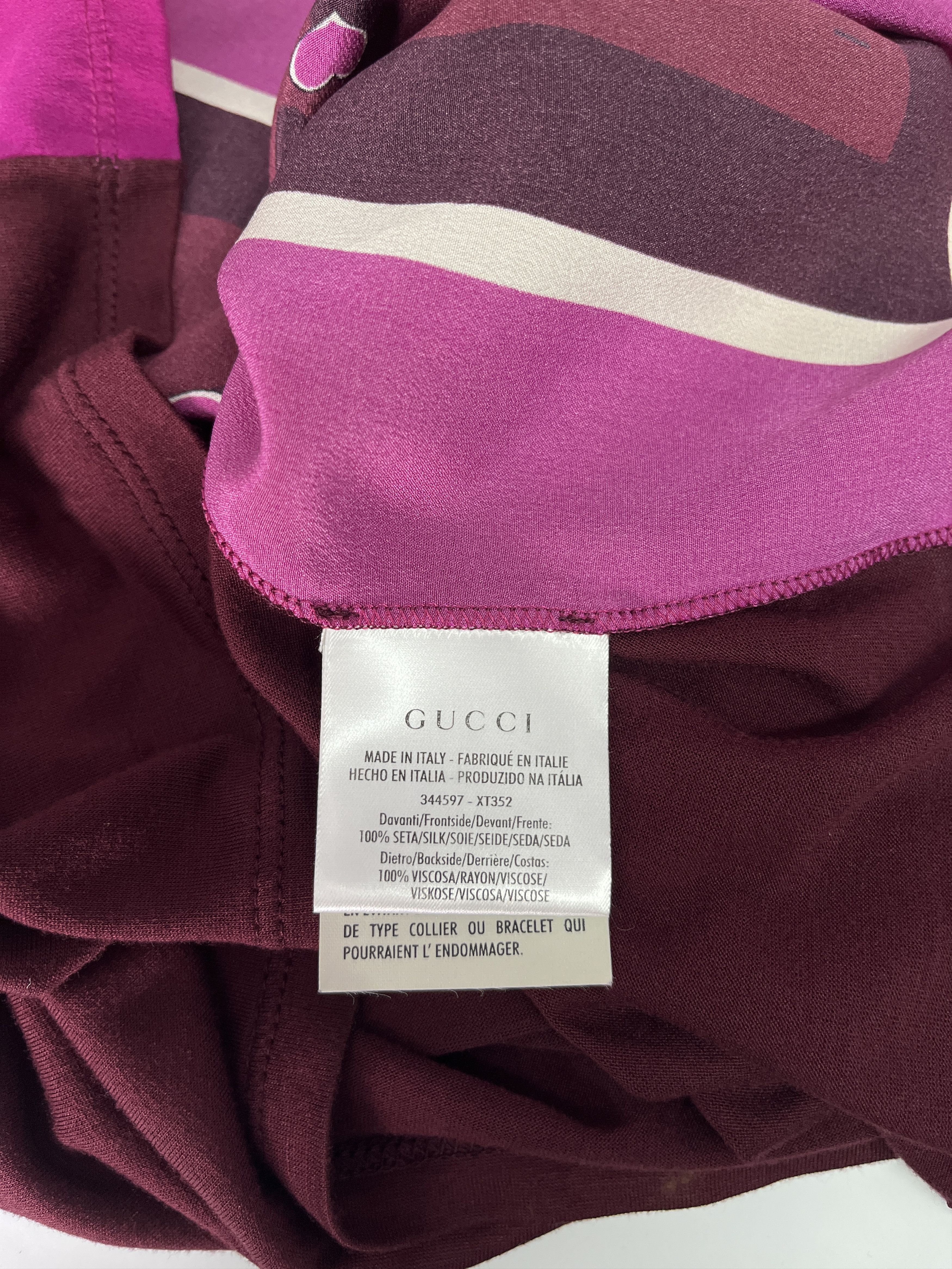Gucci Gucci Purple Silk Sleeveless Top Size S / US 4 / IT 40 - 7 Thumbnail