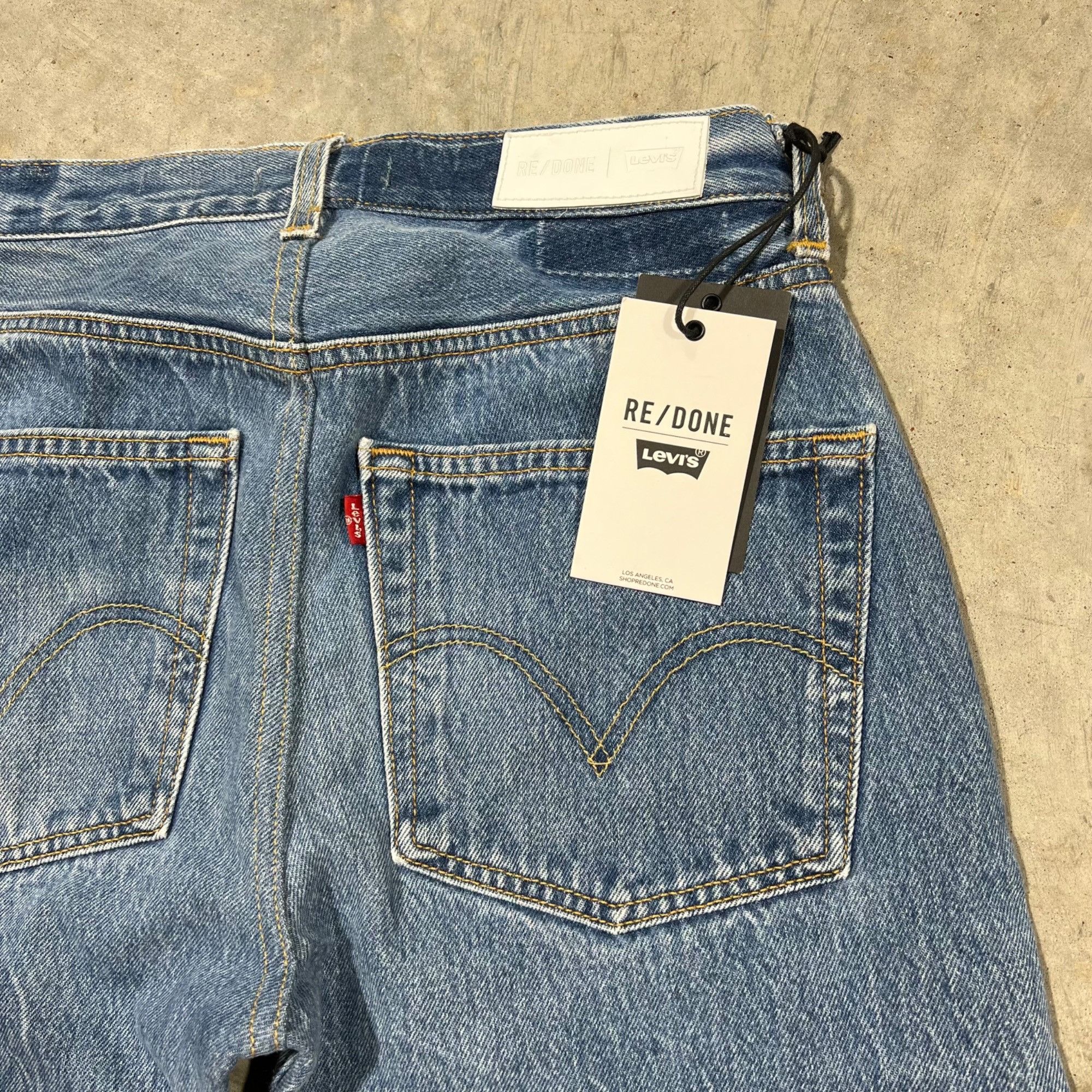 RE/DONE $499 NWT RE/DONE x LEVI'S HIGH RISE STOVE PIPE JEANS SZ 25 Size 25" / US 0 / IT 36 - 4 Thumbnail