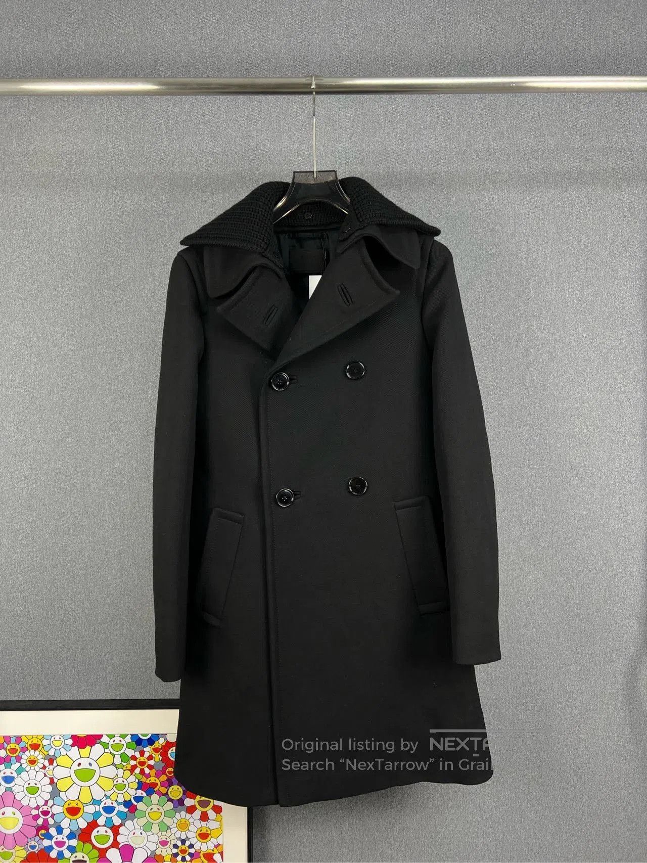 Prada PRADA Runway Double-Collar Wool Coat. Size US S / EU 44-46 / 1 - 1 Thumbnail