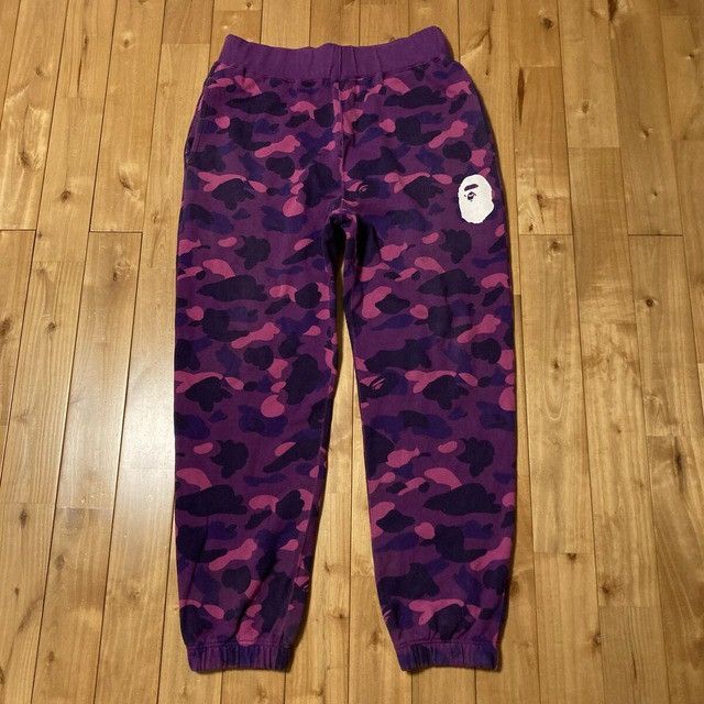 Bape BAPE Purple Camo sweat pants a bathing ape ★size L Size US 34 / EU 50 - 1 Thumbnail