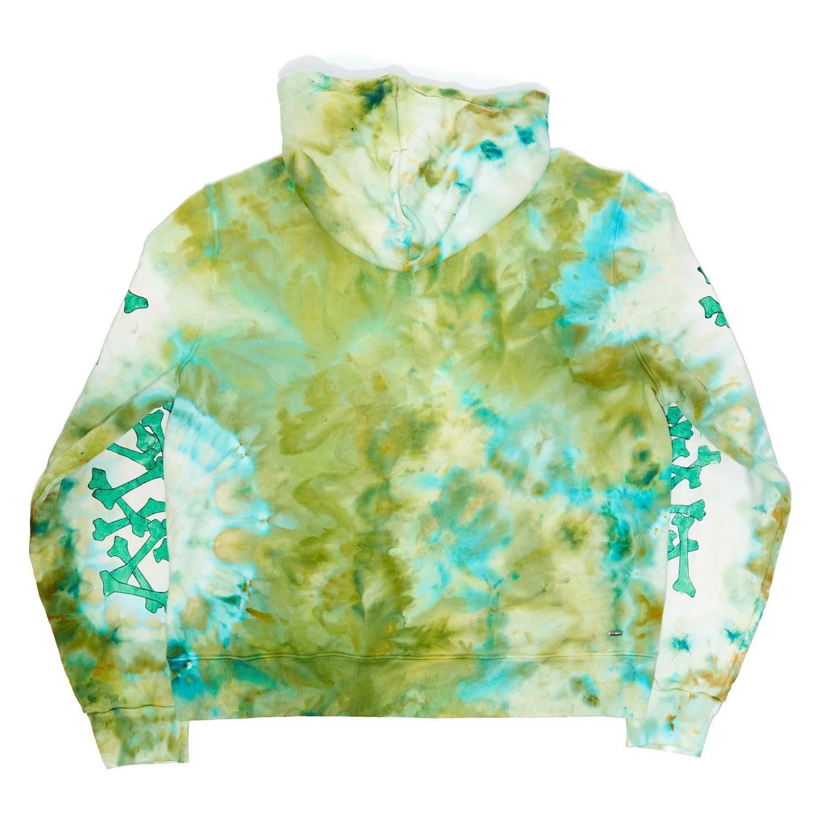 Amiri AMIRI GREEN TIE DYE BONES HOODIE Size US XL / EU 56 / 4 - 2 Thumbnail