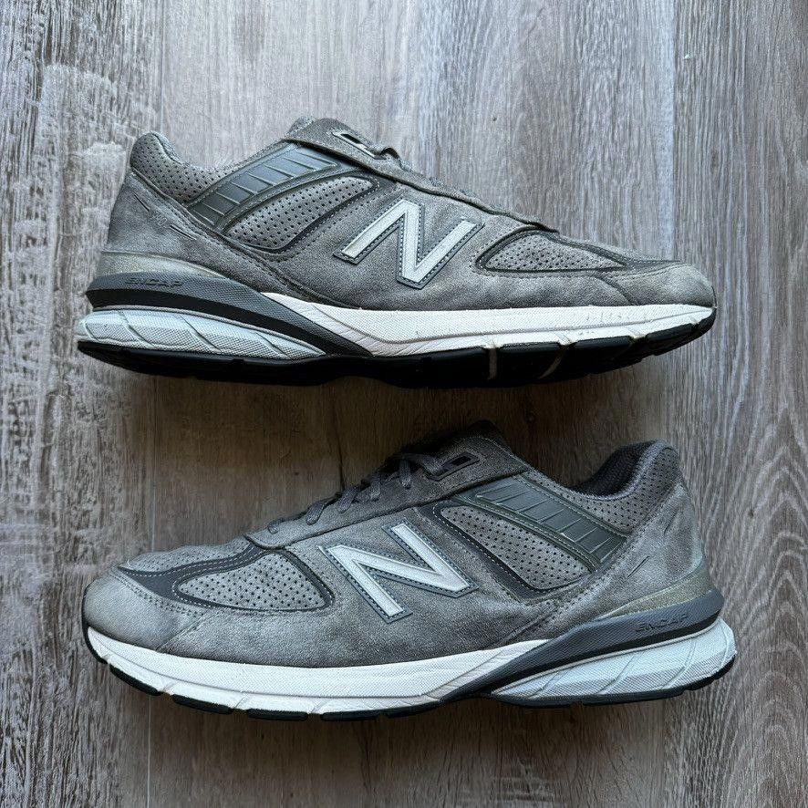 New Balance NEW BALANCE • 990 V5 "MiUSA Grey White" (13M) Size US 13 / EU 46 - 2 Thumbnail