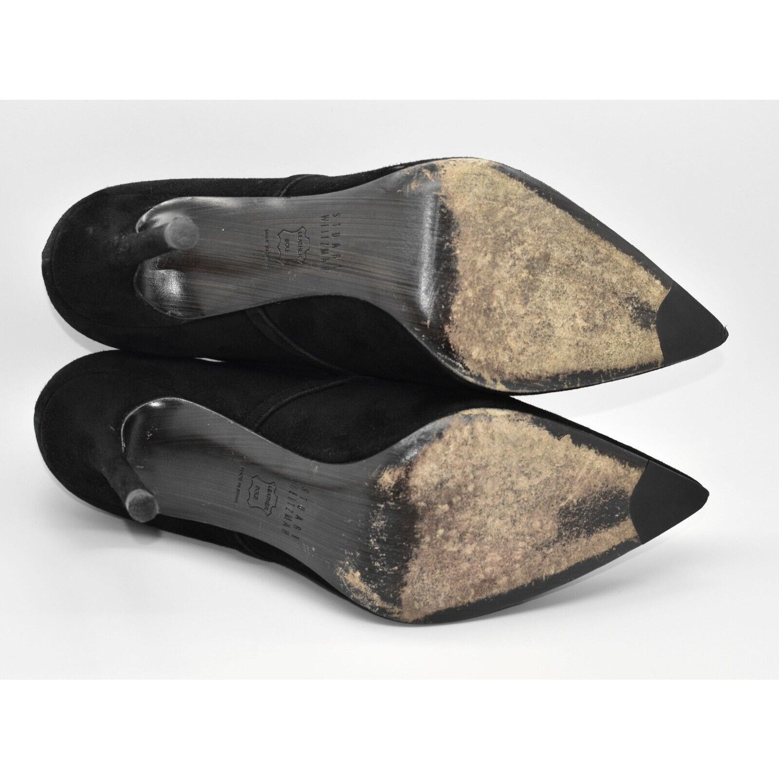 Stuart Weitzman STUART WEITZMAN Aokhi Black Suede Bootie Pump Heels Sz 8.5 M Size US 8.5 / IT 38.5 - 8 Thumbnail