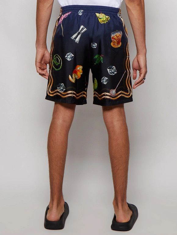 Casablanca o1mle0326 Drawstring Shorts Casa Club Nuit in Multicolor Size US 28 / EU 44 - 5 Thumbnail