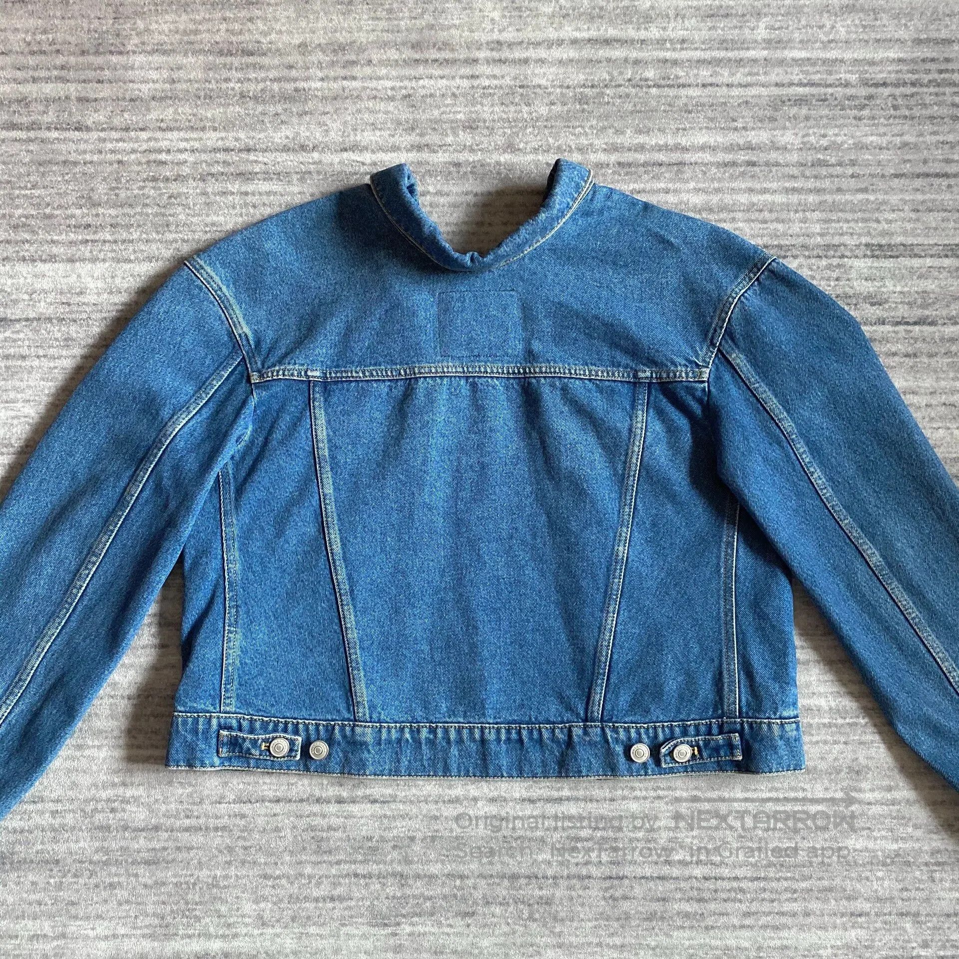 Balenciaga Balenciaga Distressed Denim Jacket for Unisex. Size US S / EU 44-46 / 1 - 2 Thumbnail