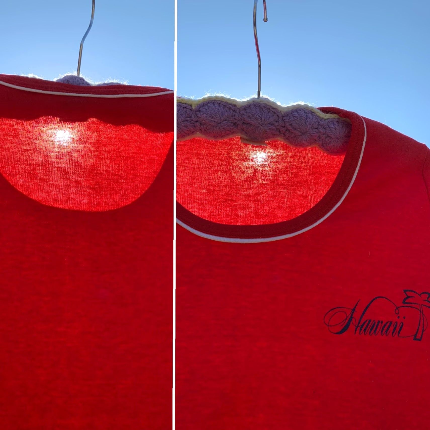 Vintage Vintage Hawaii Tee Ladies Womens T Shirt Graphic Red 1970s 1970s 1980s 50% Polyester 50% Cotton Mens? Size M / US 6-8 / IT 42-44 - 5 Thumbnail
