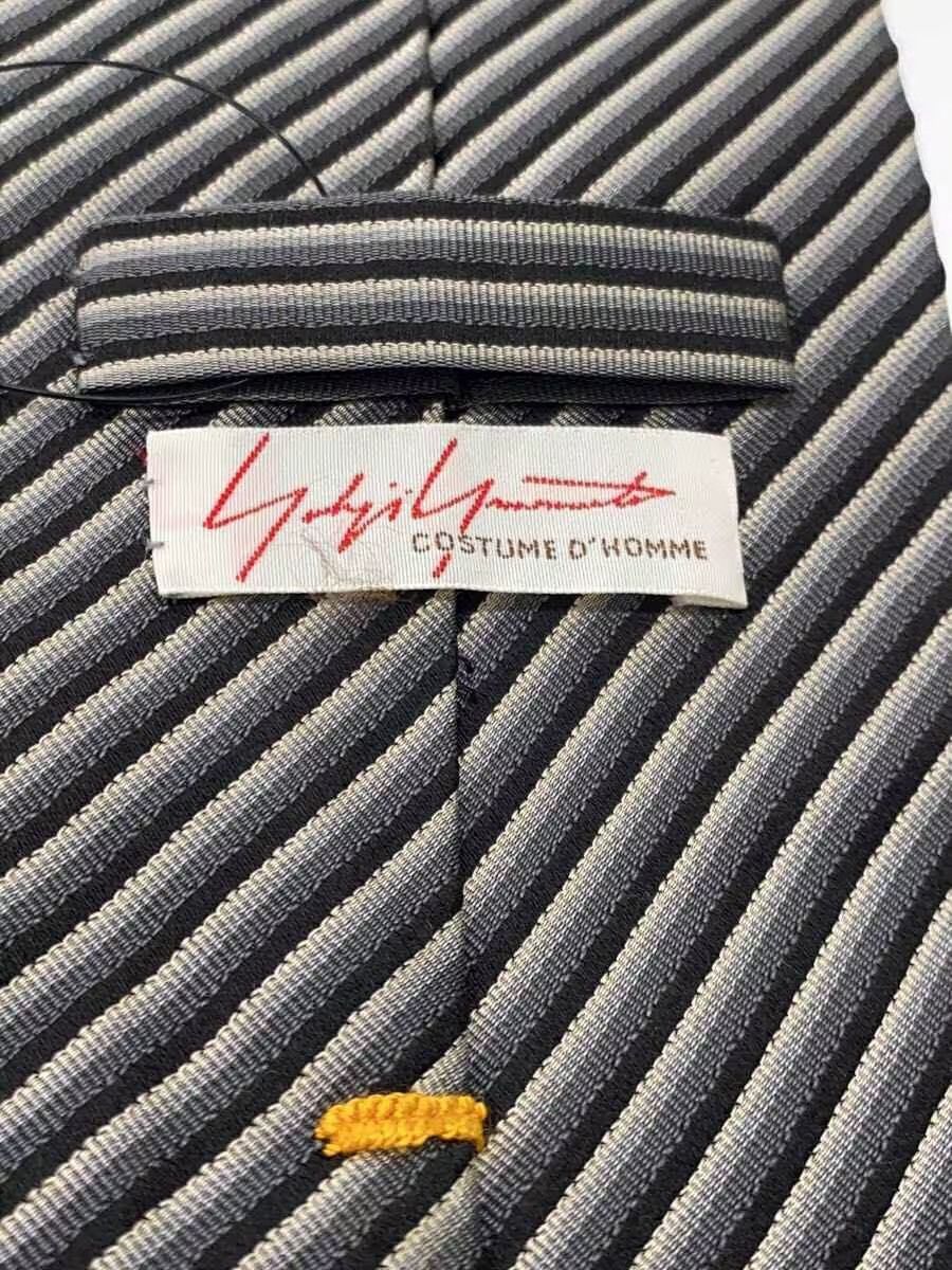 Yohji Yamamoto Striped Silk Tie Size ONE SIZE - 3 Thumbnail
