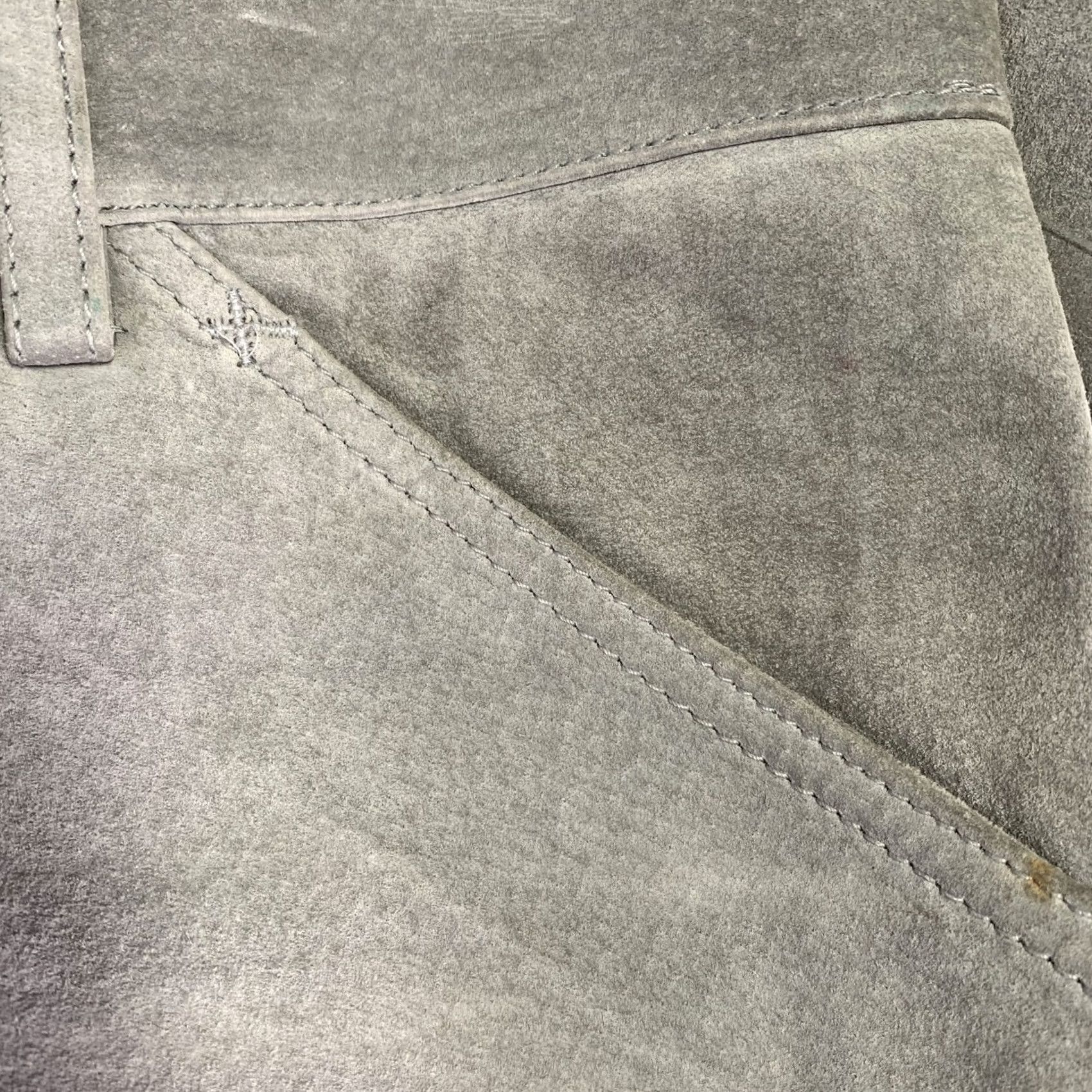 Dolce & Gabbana DOLCE & GABBANA Pants Size 32 Grey Suede Straight Casual Five Pockets Size US 32 / EU 48 - 6 Thumbnail