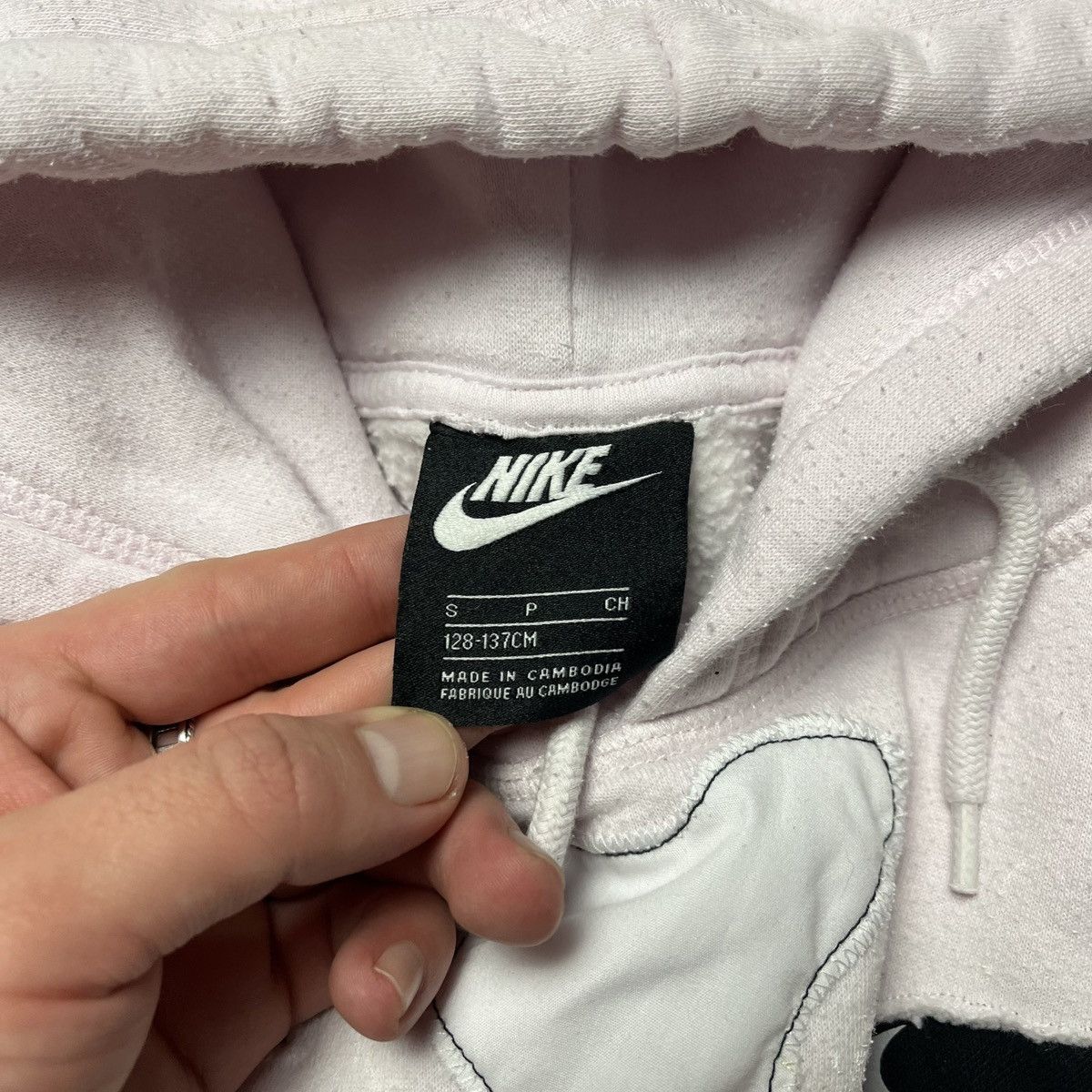 Nike × Vintage Hype Custom Nike Ghost x Skeleton y2k pink hoodie Size US S / EU 44-46 / 1 - 8 Thumbnail
