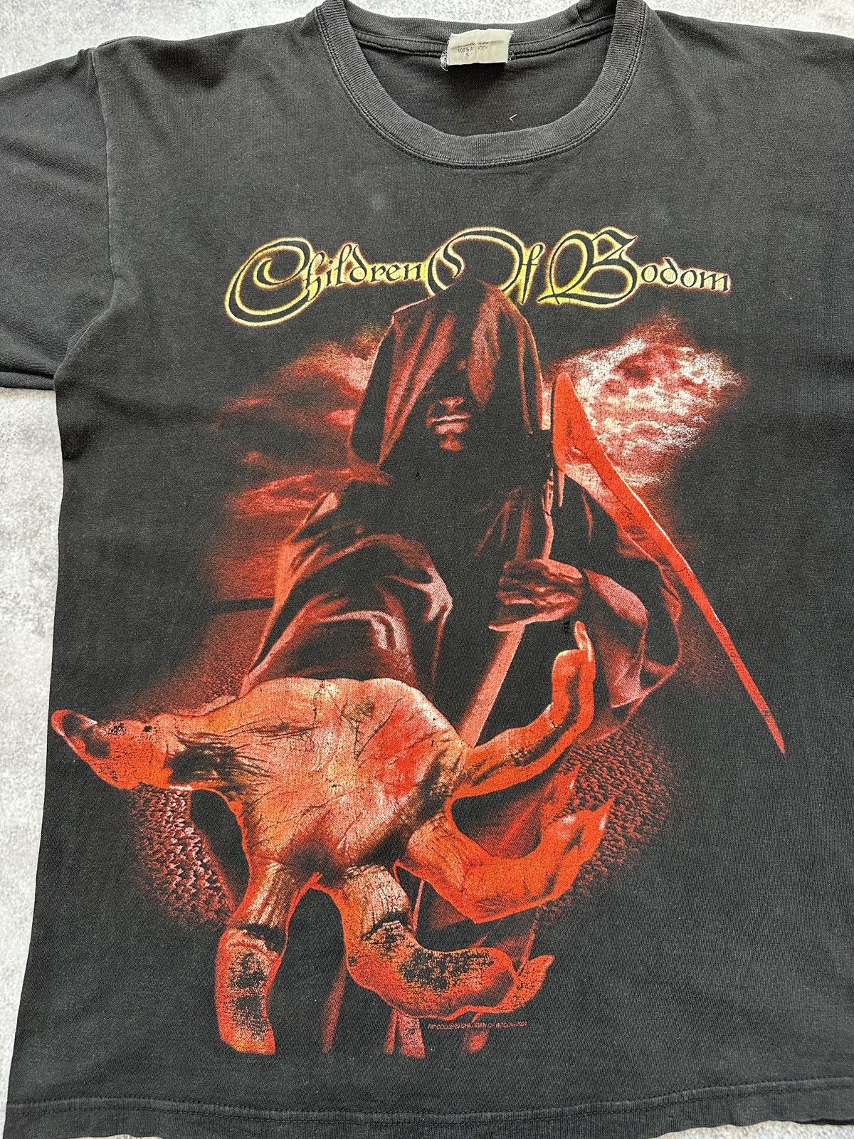 Band Tees Children of Bodom Vintage T-Shirt 2001 Band Tees Faded Size US M / EU 48-50 / 2 - 7 Thumbnail