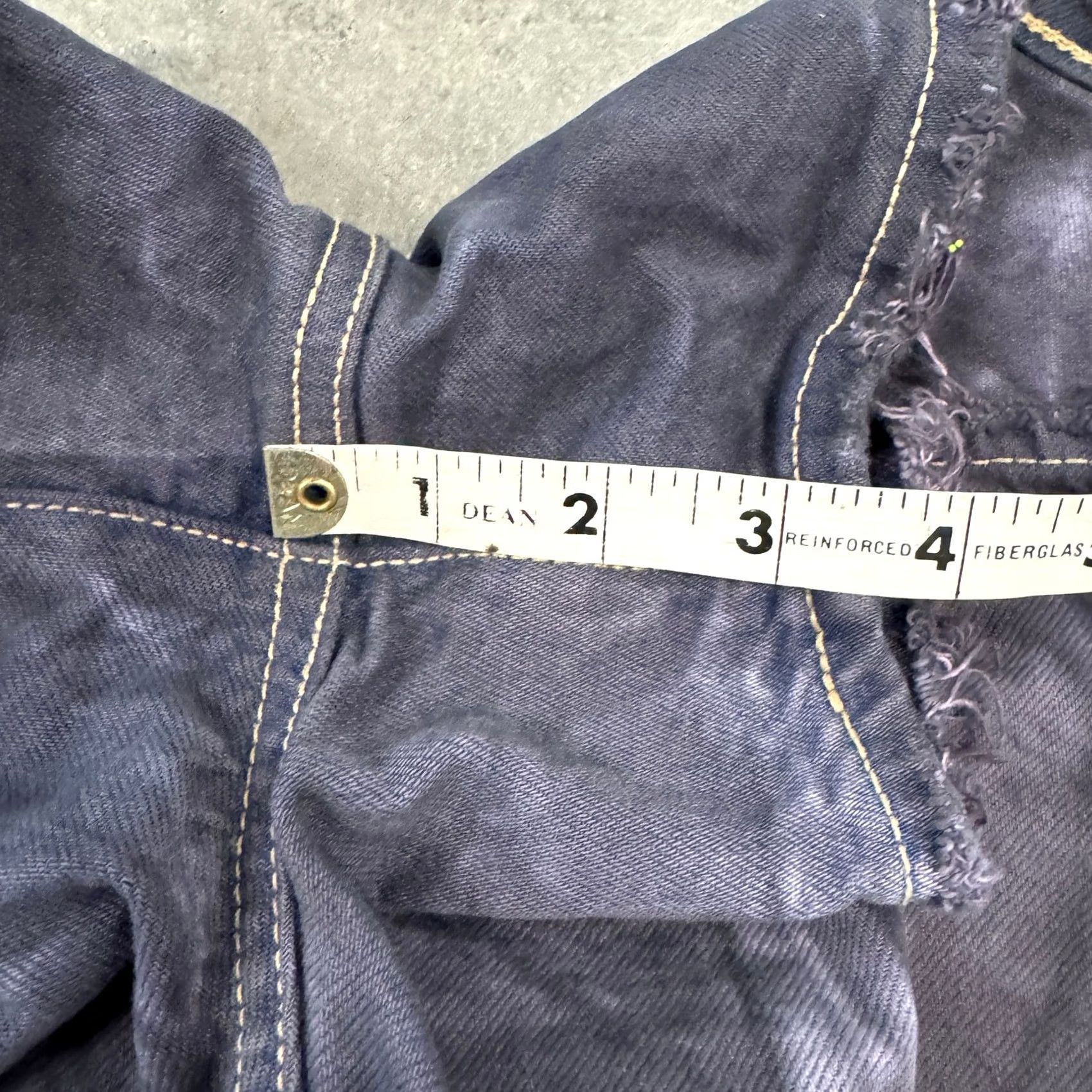 Vintage VINTAGE American Eagle Denim Shorts Distressed Purple Acid Wash 28/4 Women 4 Adult Regular Blue Jeans? Size 27" / US 4 / IT 40 - 5 Thumbnail