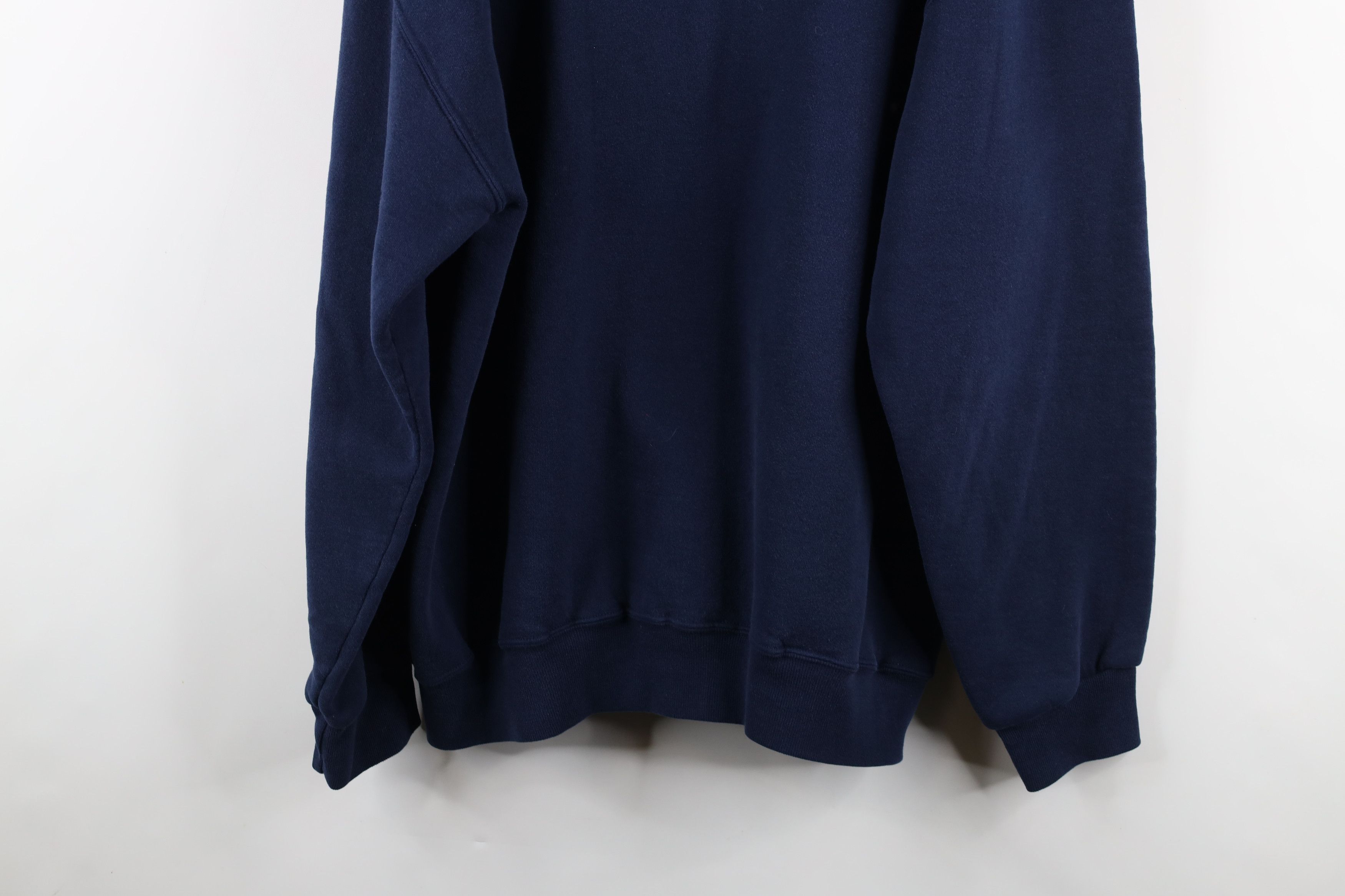 Russell Athletic × Vintage Vintage 90s Russell Athletic Blank Crewneck Sweatshirt Blue Size US XL / EU 56 / 4 - 13 Thumbnail