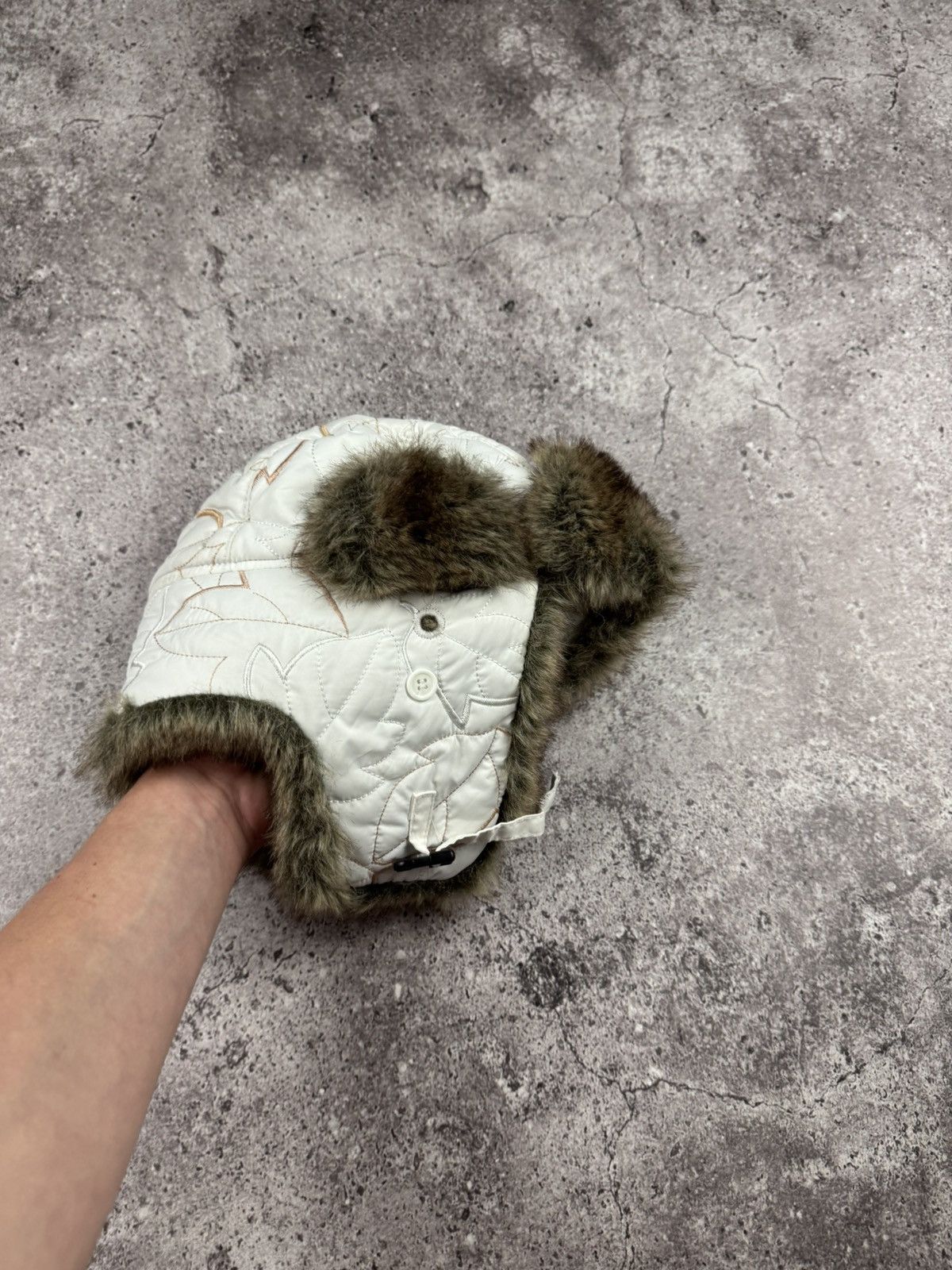 Japanese Brand Y2K Faux Fur Ushanka Vintage Fuzzy Warm Trapper Hat Size ONE SIZE - 4 Thumbnail