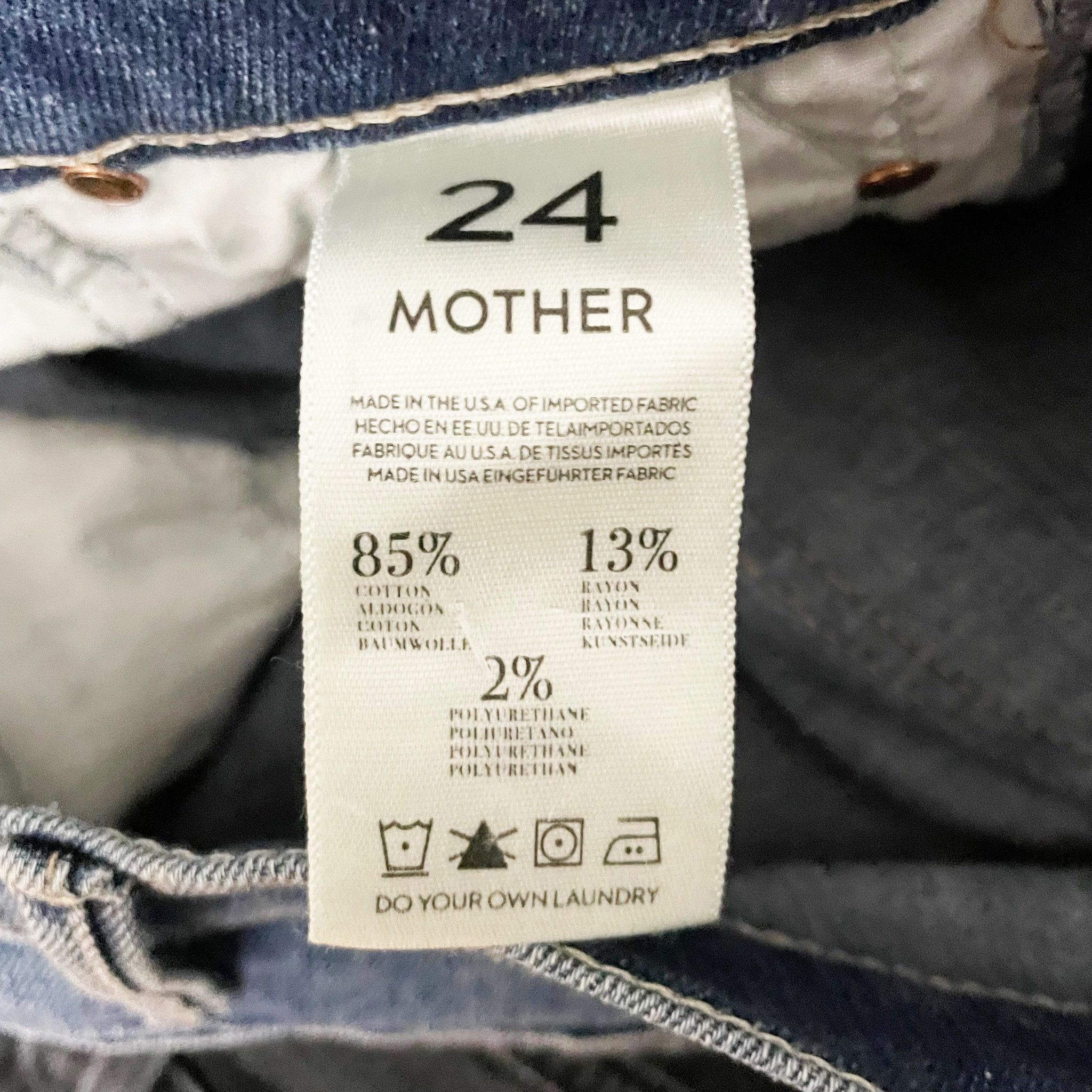MOTHER Mother Denim Skinny Not Skinny Mid Rise Size 24" / US 00 / IT 34 - 3 Thumbnail