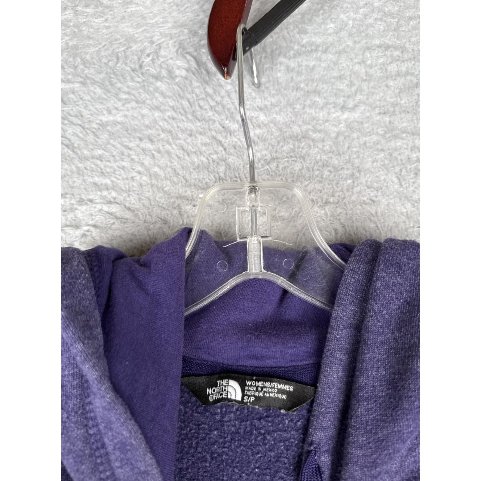 The North Face The North Face Hoodie Womens Small Purple Pullover Fleece Logo Sweatshirt Hike Size S / US 4 / IT 40 - 7 Thumbnail