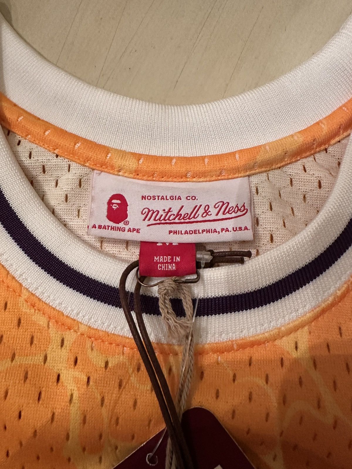 Bape × Mitchell & Ness × NBA BAPE x Mitchell & Ness Lakers ABC Basketball Swingman Jersey Size US M / EU 48-50 / 2 - 5 Thumbnail